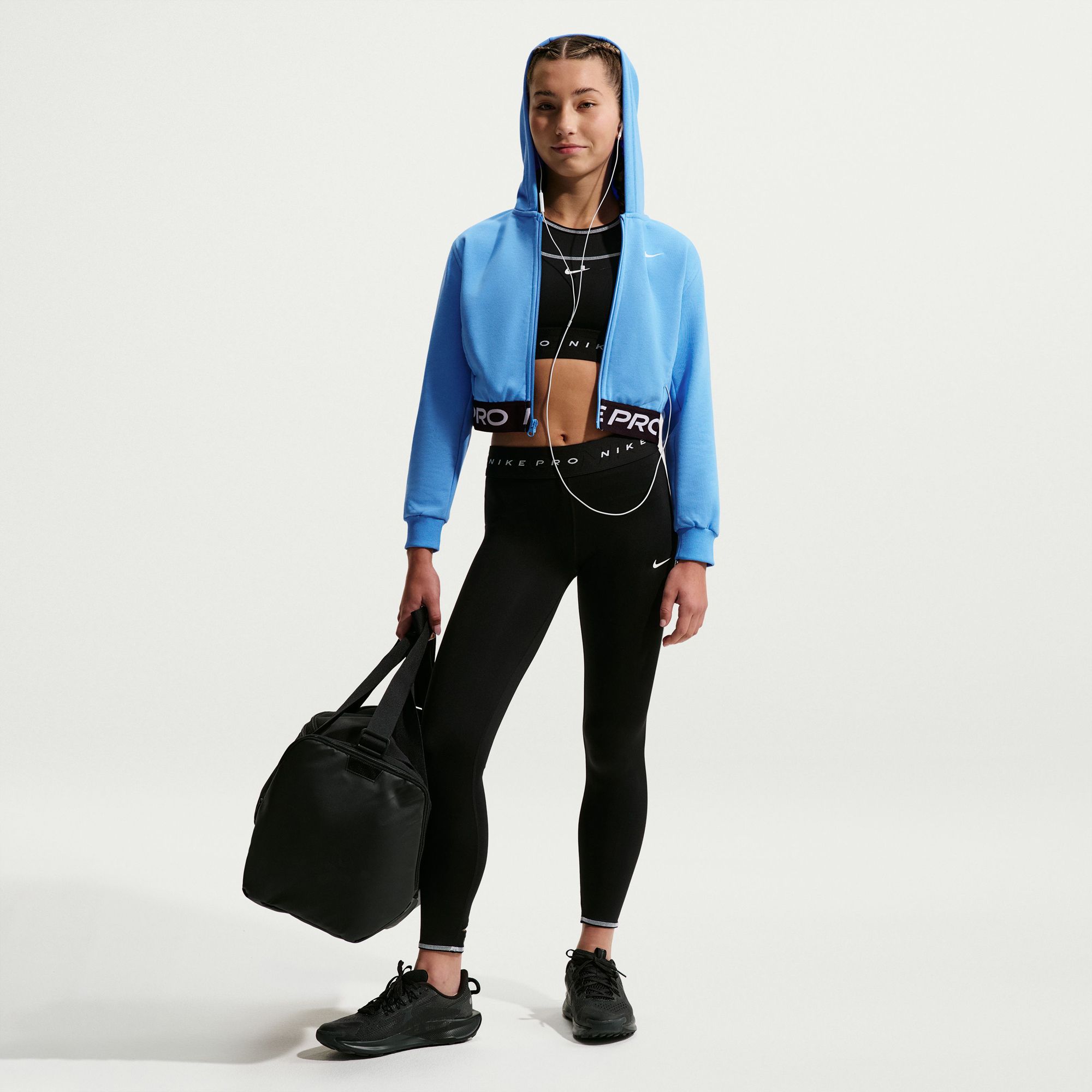 Nike Girl's Pro Fleece Dri-FIT Full Zip Hoodie product image