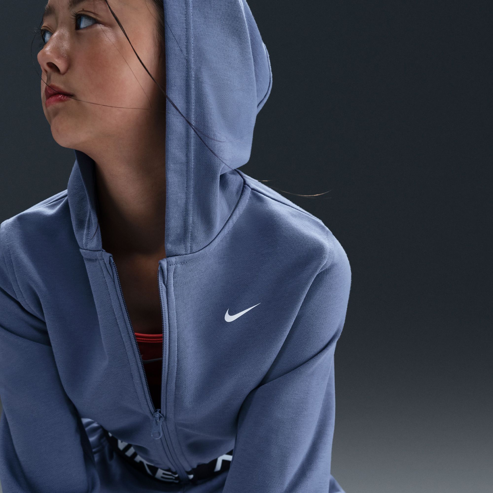Nike Girl's Pro Fleece Dri-FIT Full Zip Hoodie product image
