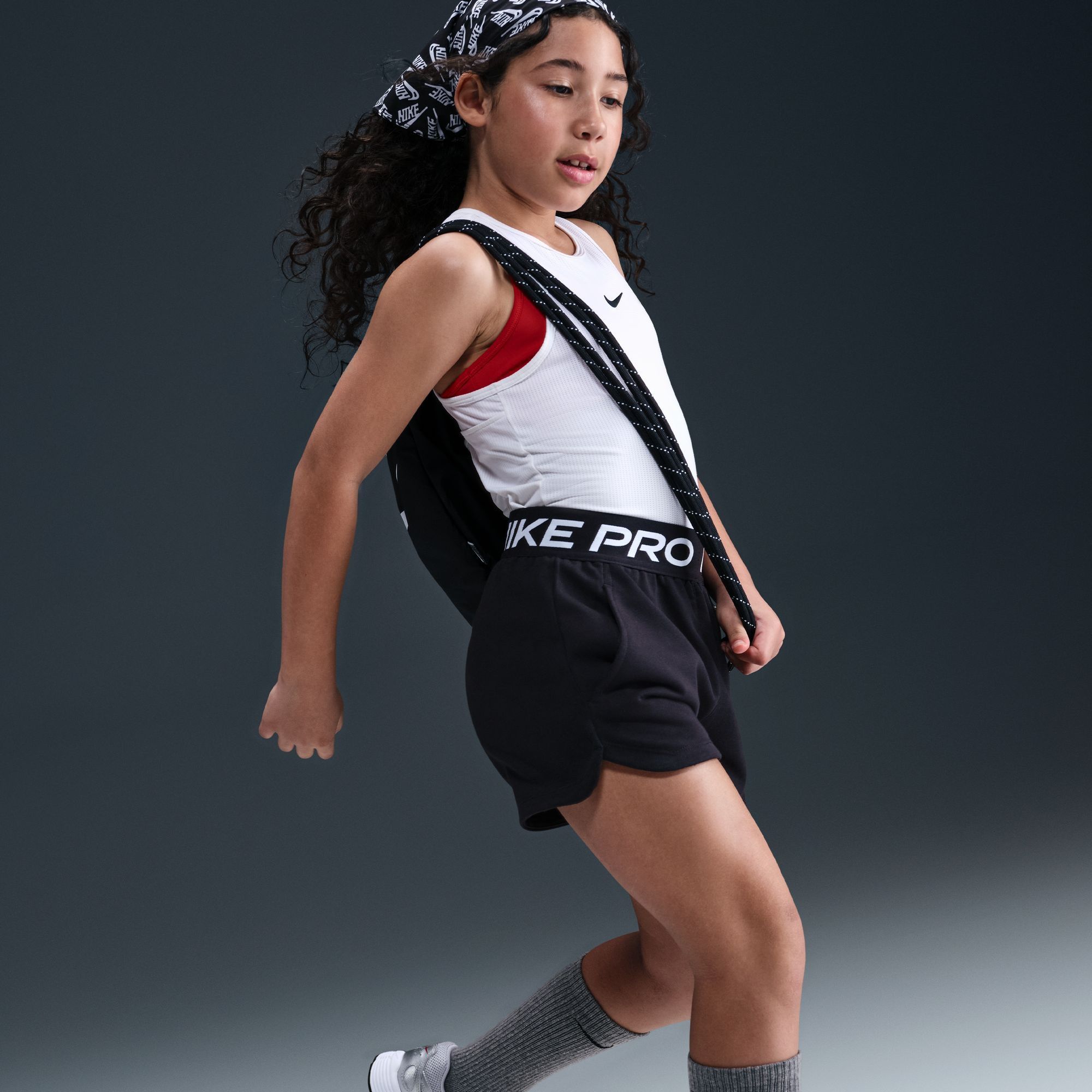 Nike Girl's Pro Fleece Dri-FIT Shorts product image