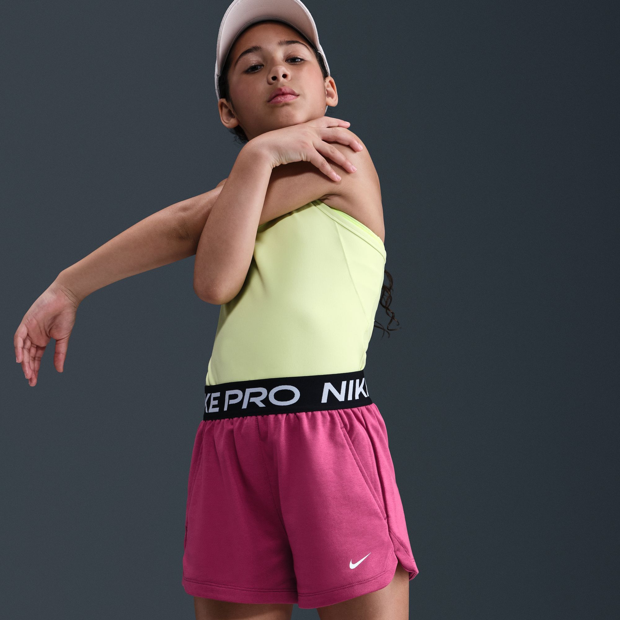 Nike Girl's Pro Fleece Dri-FIT Shorts product image