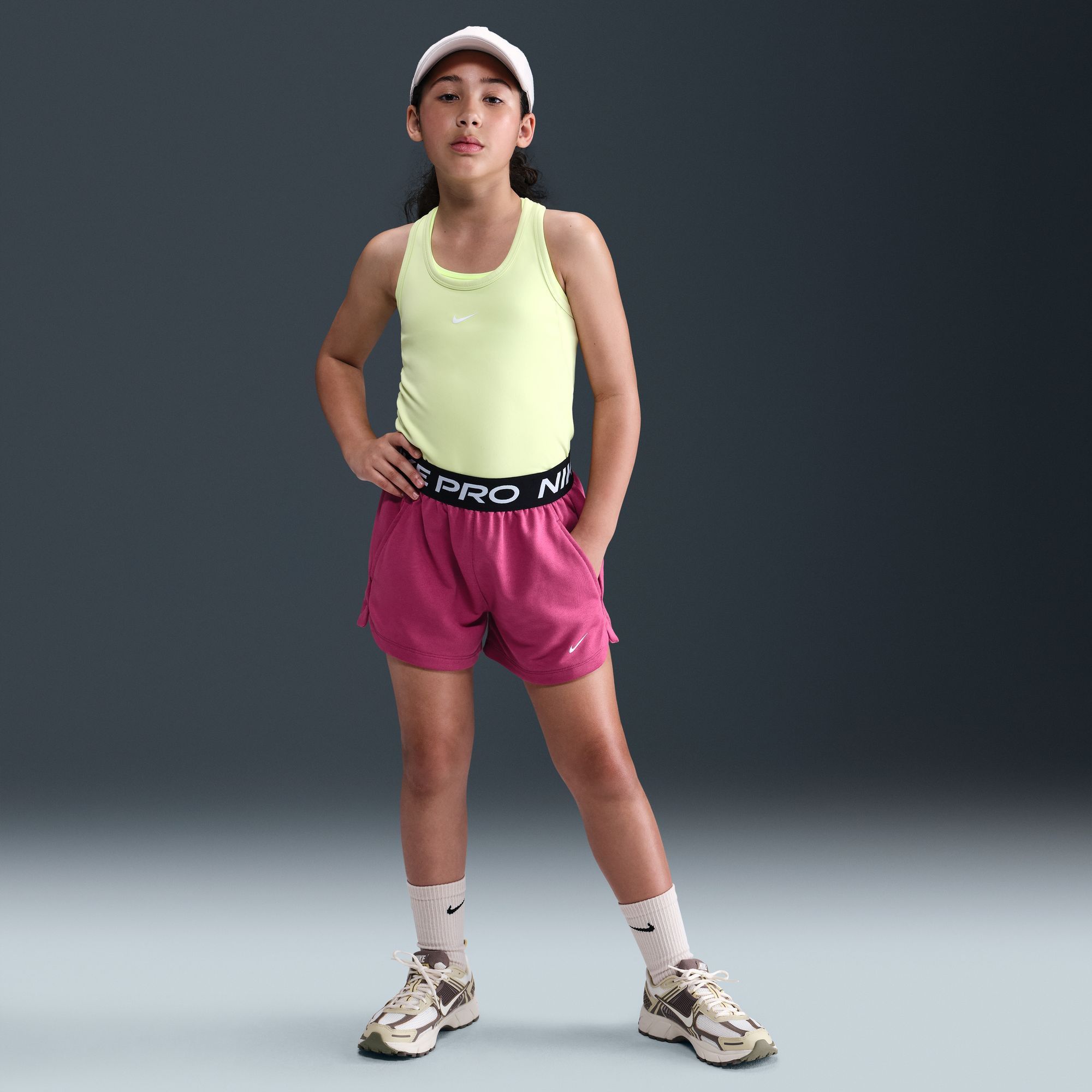 Nike Girl's Pro Fleece Dri-FIT Shorts product image