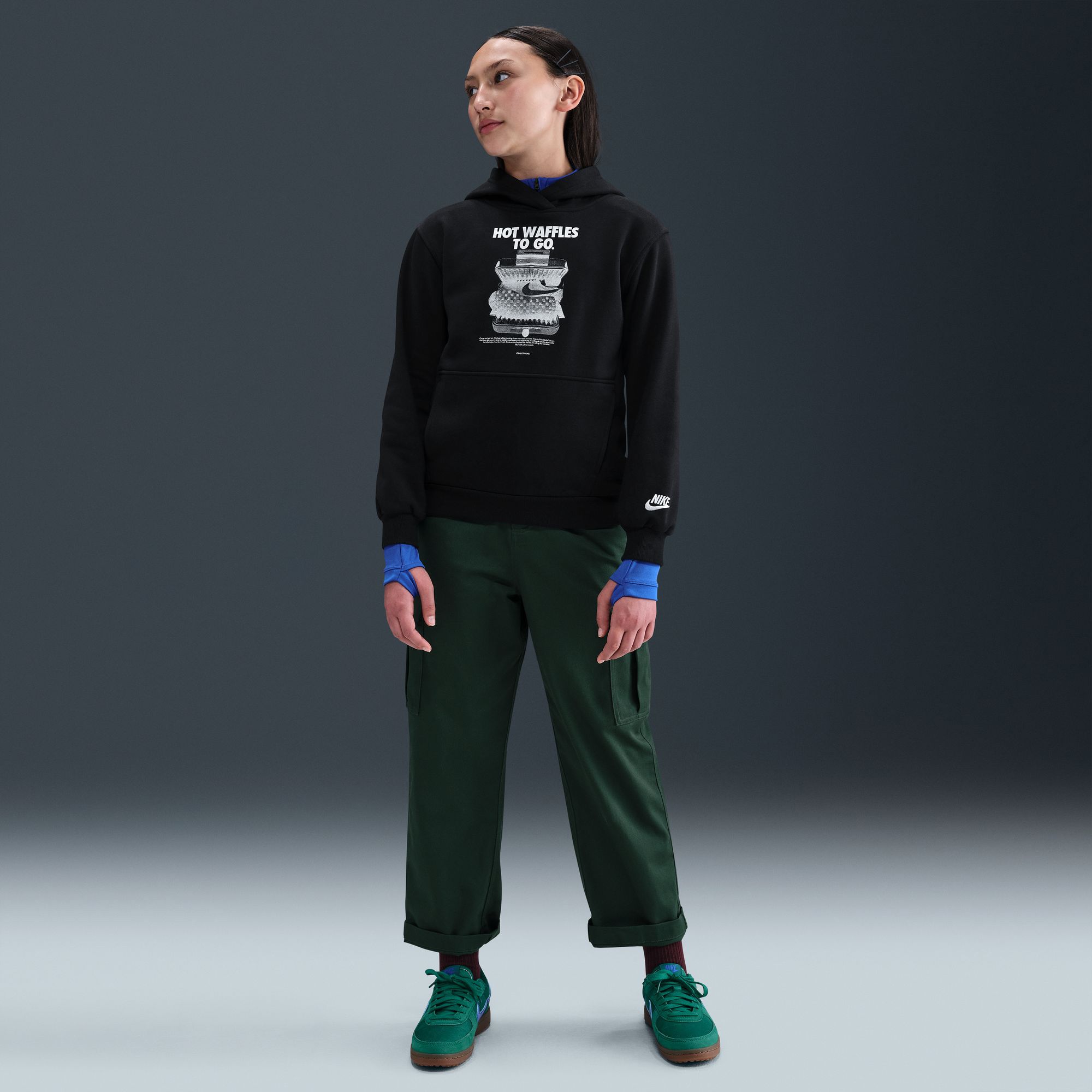 Nike Kids' Sportswear Club Fleece Waffles Hoodie product image