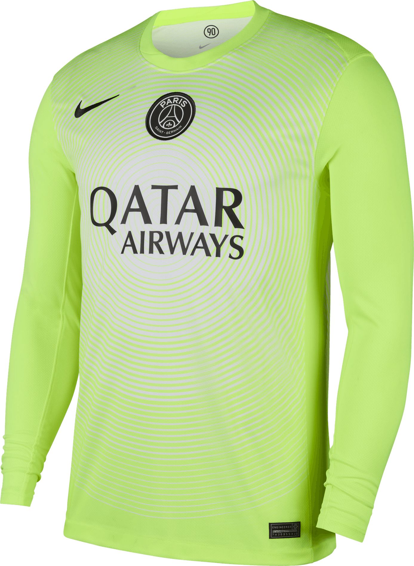 Nike Adult Paris Saint-Germain FC 2025-26 Yellow Third Goalkeeper Long Sleeve Jersey product image
