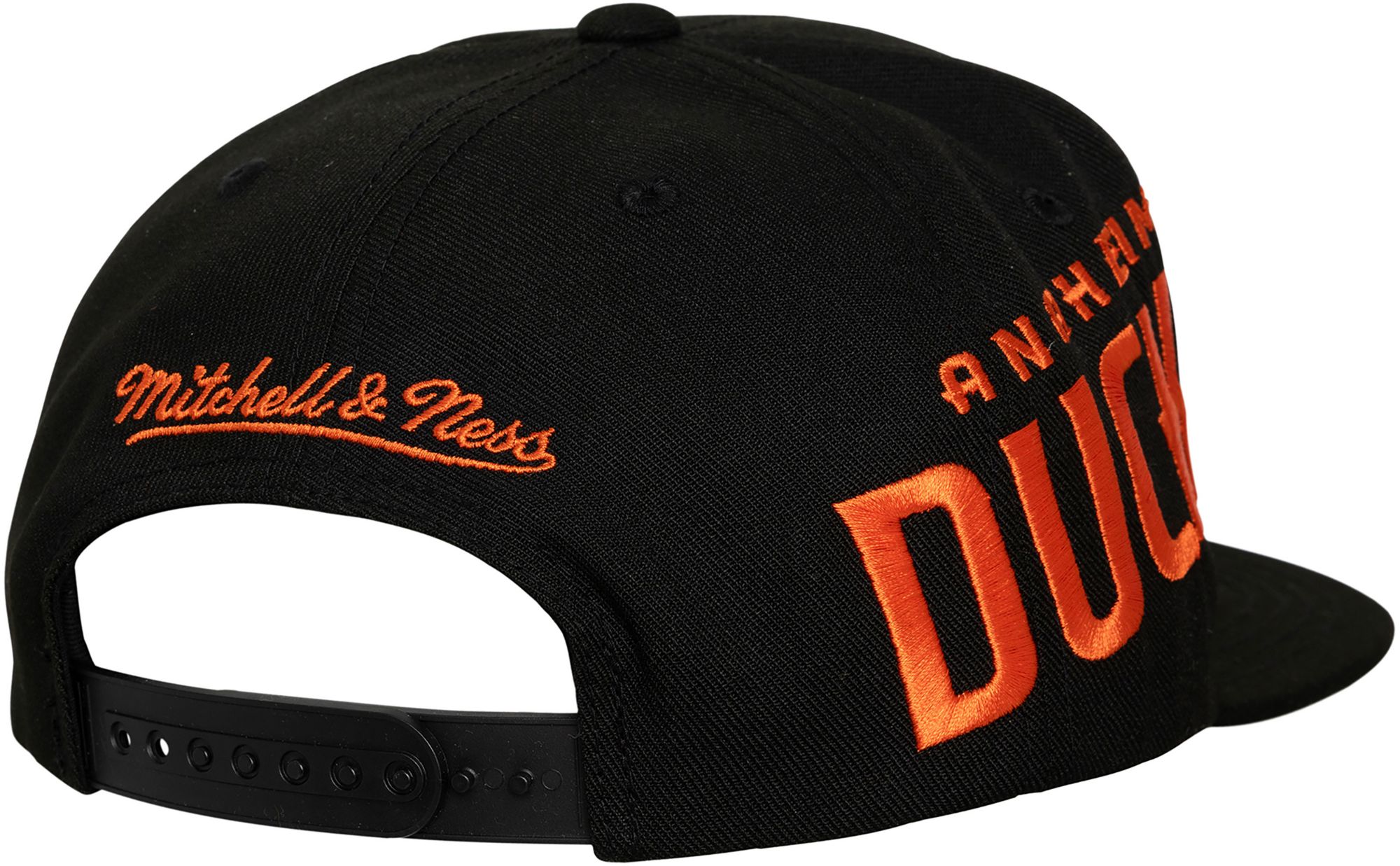 Mitchell & Ness Adult Anaheim Ducks Black Playoff Win Snapback Adjustable Hat product image