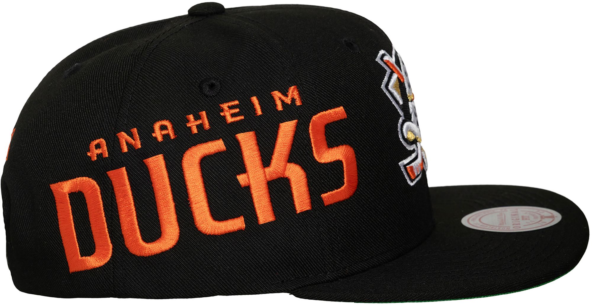 Mitchell & Ness Adult Anaheim Ducks Black Playoff Win Snapback Adjustable Hat product image