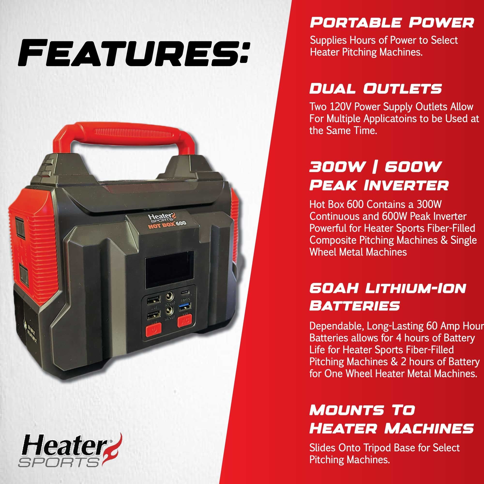 Heater Sports Hot Box 600 Portable Power Station product image
