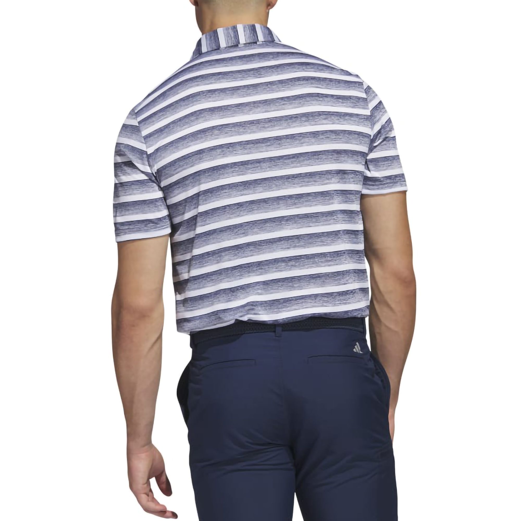 adidas Men's Two Color Striped Golf Polo product image