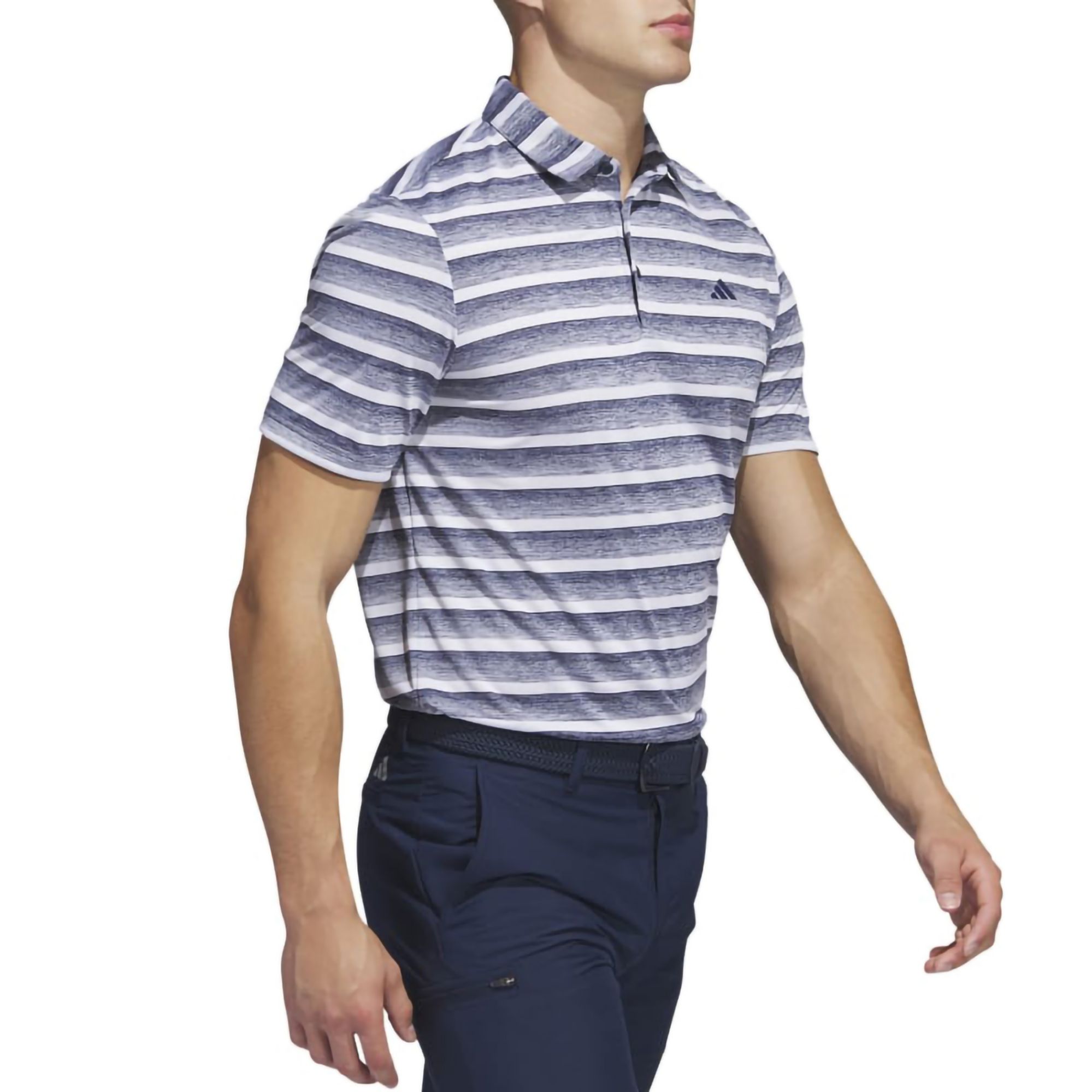 adidas Men's Two Color Striped Golf Polo product image