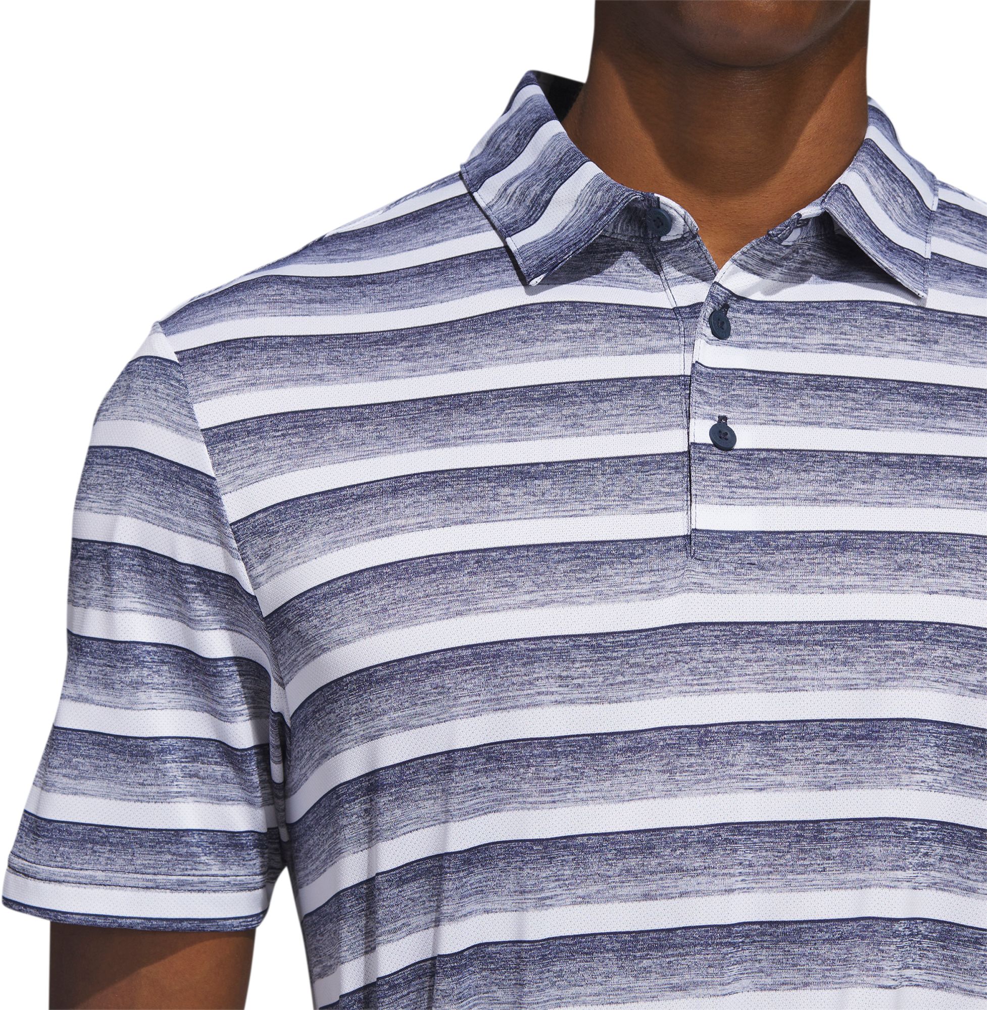 adidas Men's Two Color Striped Golf Polo product image