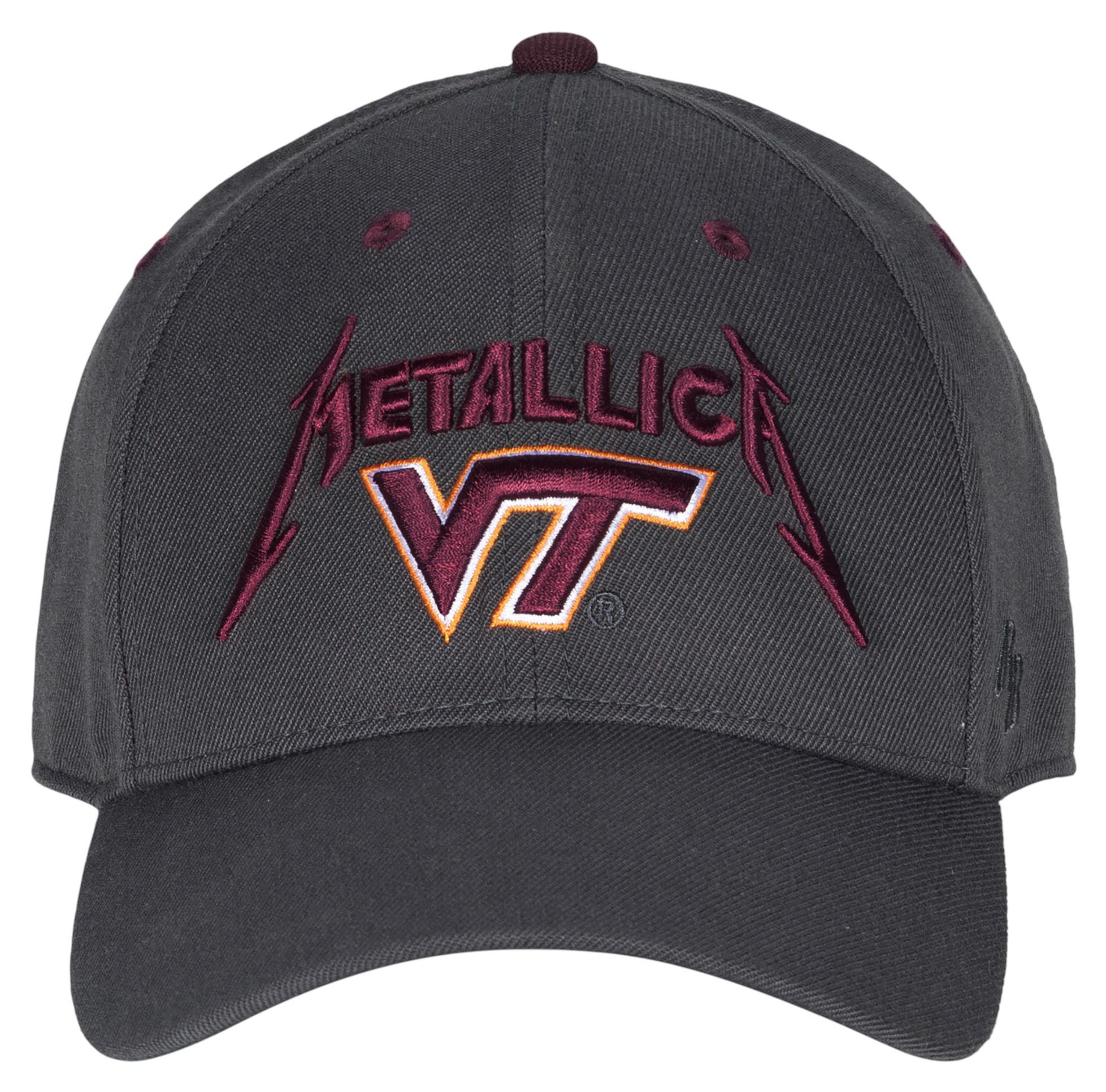 Retro Brand Adult Virginia Tech Hokies Chrome Metallic Snapback Hat product image