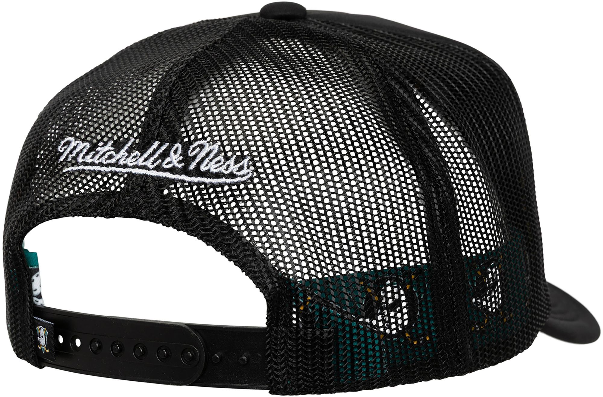 Mitchell & Ness Adult Anaheim Ducks Black Vintage Trucker Adjustable Hat product image