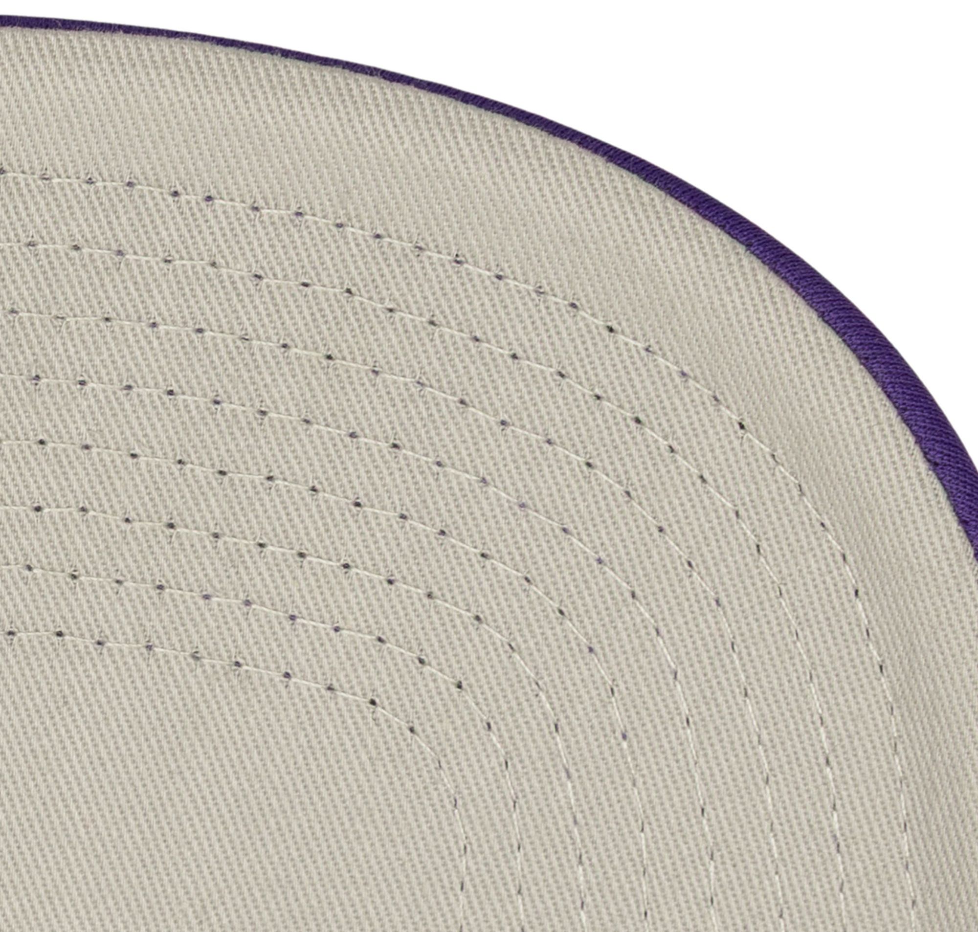 Mitchell & Ness Adult Los Angeles Lakers Off-White Vintage Block Foam Trucker Hat product image