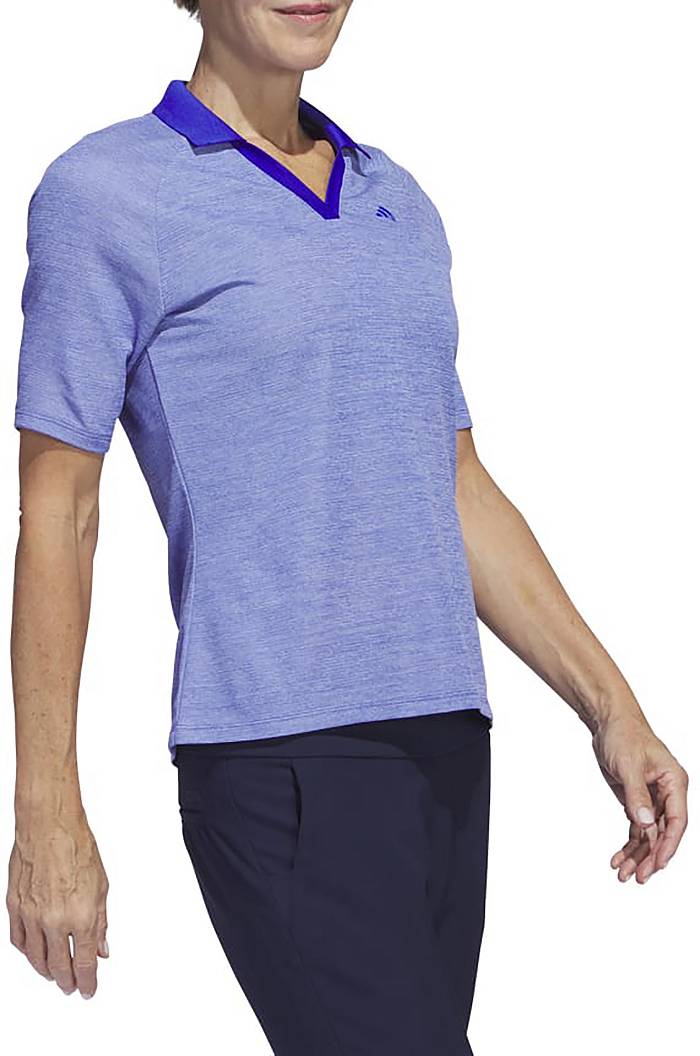 adidas Ultimate365 Tour Long Sleeve Printed Golf Shirt - Red, Women's Golf