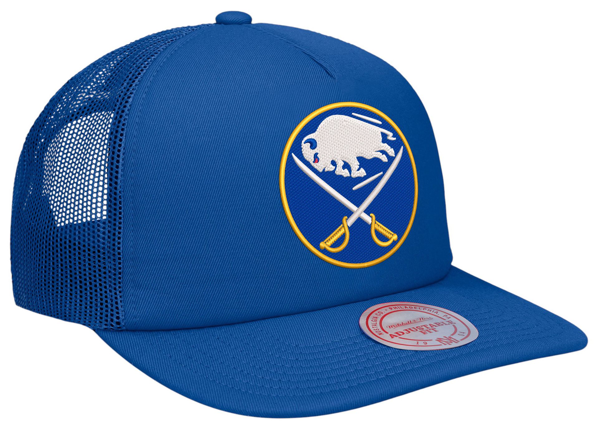 Mitchell & Ness Adult Buffalo Sabres Blue Trucker Hat product image