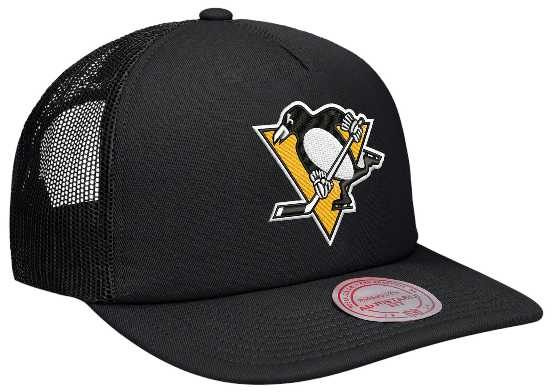 Mitchell & Ness Adult Pittsburgh Penguins Black Trucker Hat product image