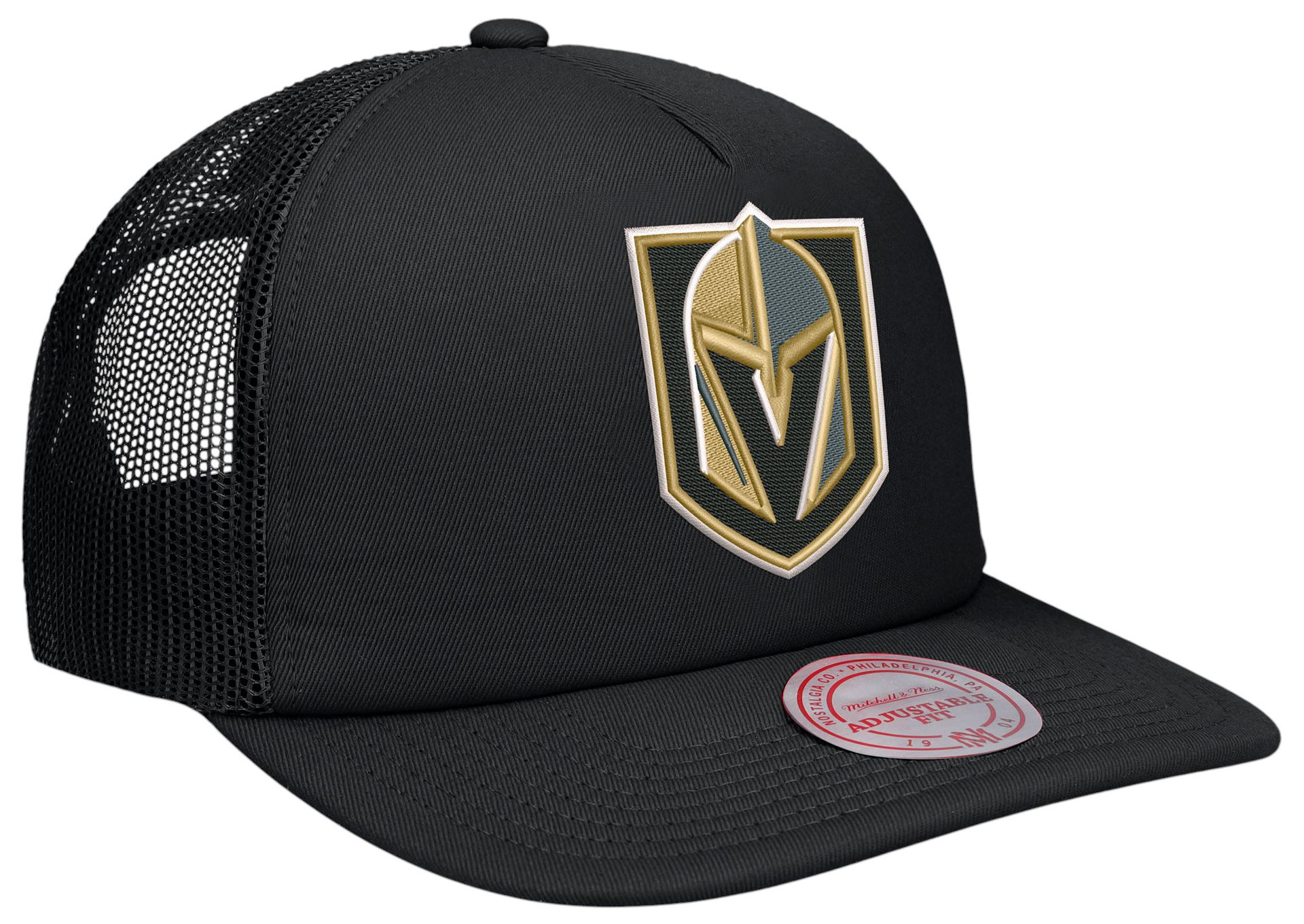 Mitchell & Ness Adult Vegas Golden Knights Black Trucker Hat product image