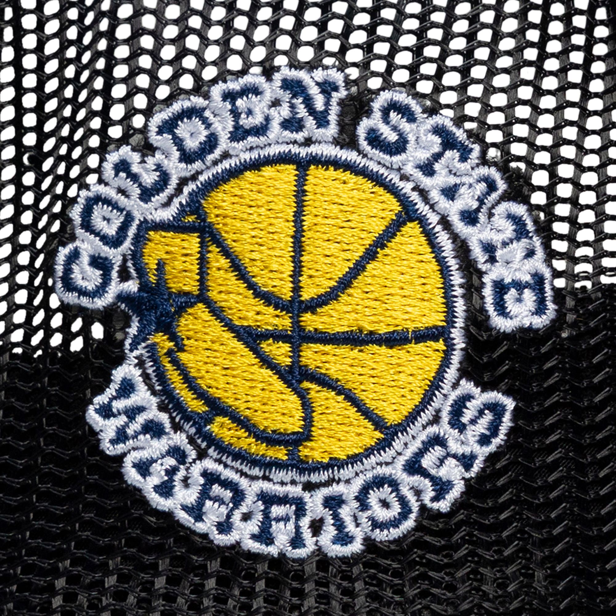 Mitchell & Ness Adult Golden State Warriors Black LRG Trucker Hat product image