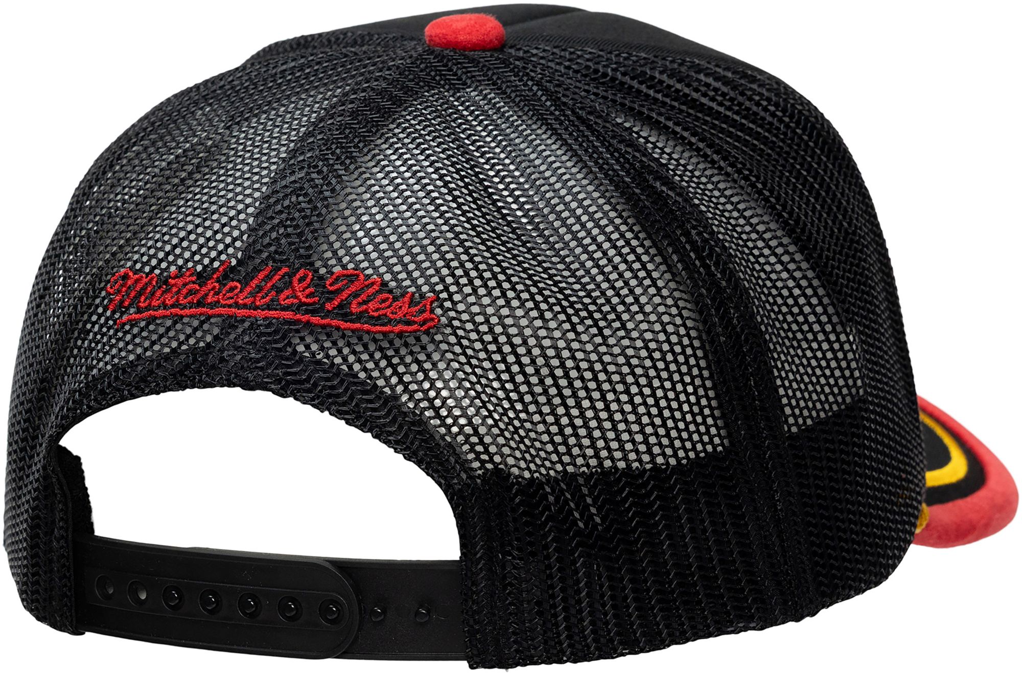 Mitchell & Ness Adult Miami Heat Black LRG Trucker Hat product image