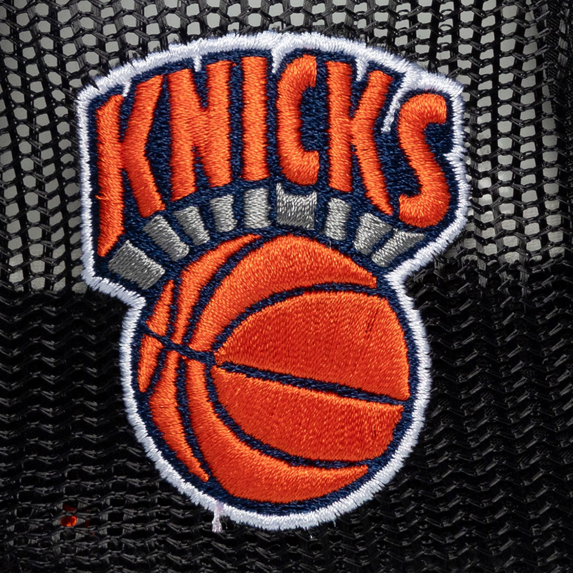 Mitchell & Ness Adult New York Knicks Black LRG Trucker Hat product image