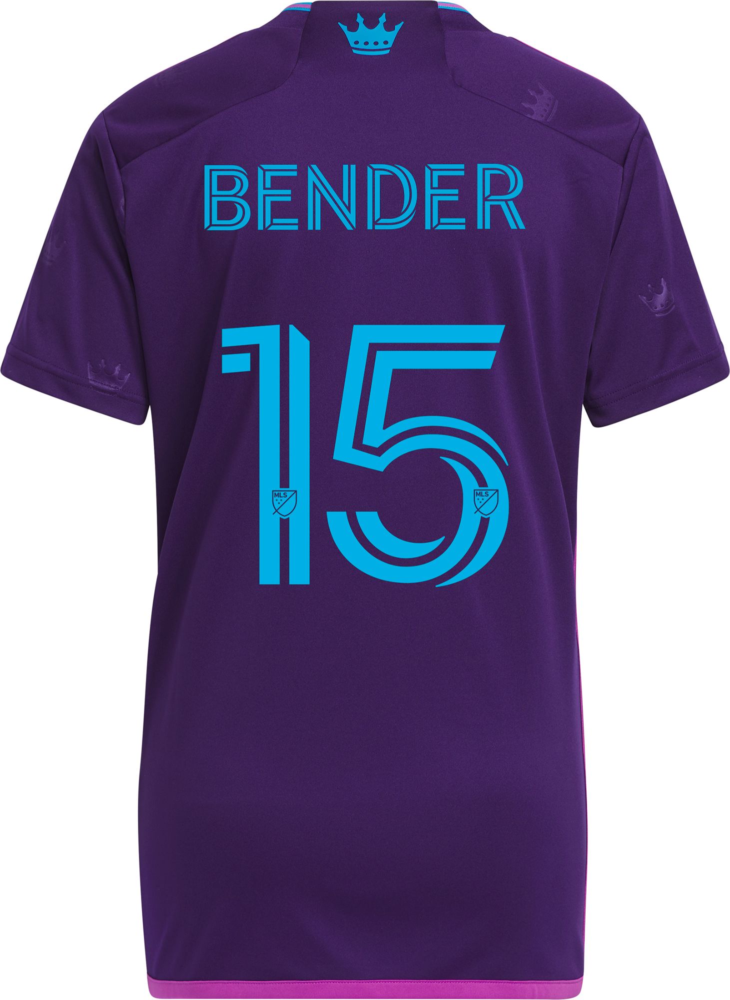 adidas Women's Charlotte FC 2023 Ben Bender #15 Secondary Replica Jersey