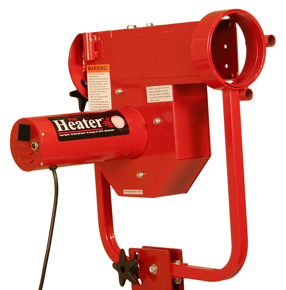 Heater Pro Curve Baseball Pitching Machine & Xtender 24' Batting Cage product image