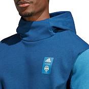 adidas Seattle Sounders '23 Blue Travel Pullover Hoodie product image