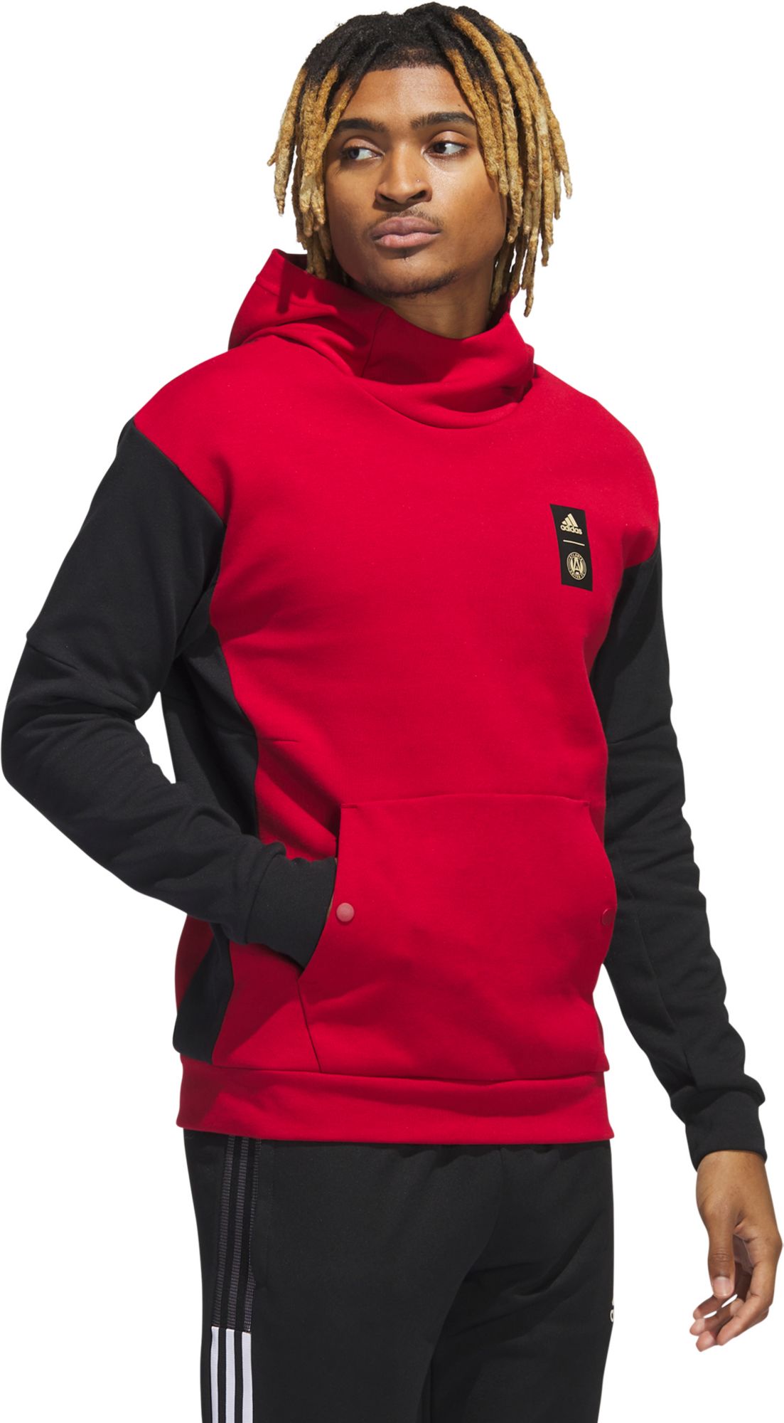adidas Atlanta United '23 Red Travel Pullover Hoodie | Dick's Sporting Goods