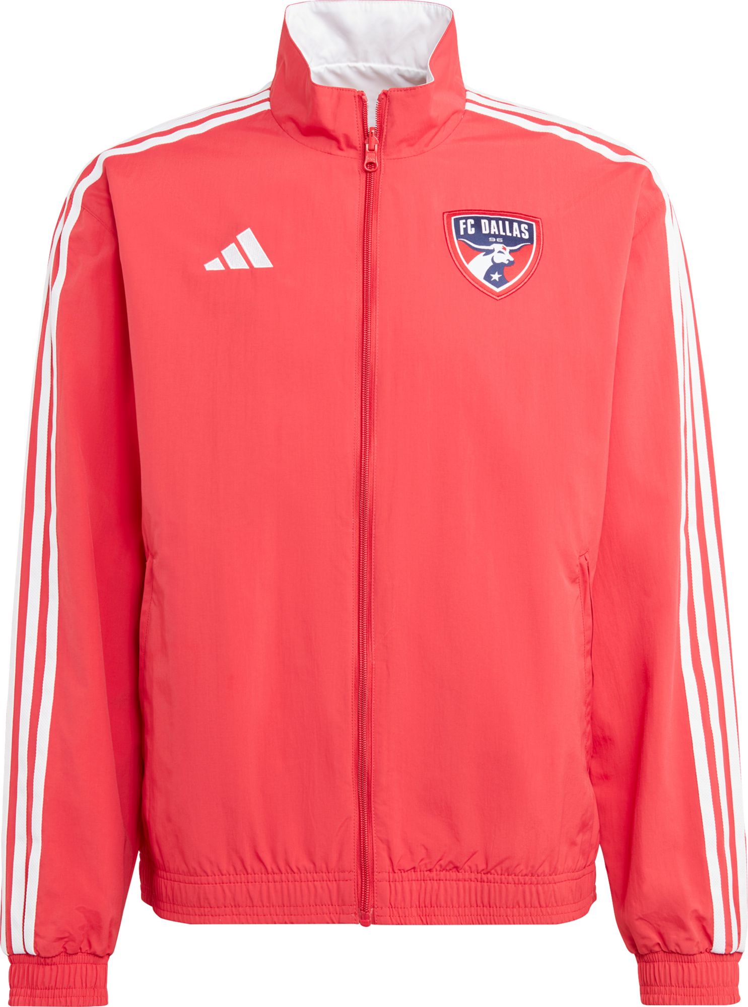 Adidas reversible hot sale jacket red