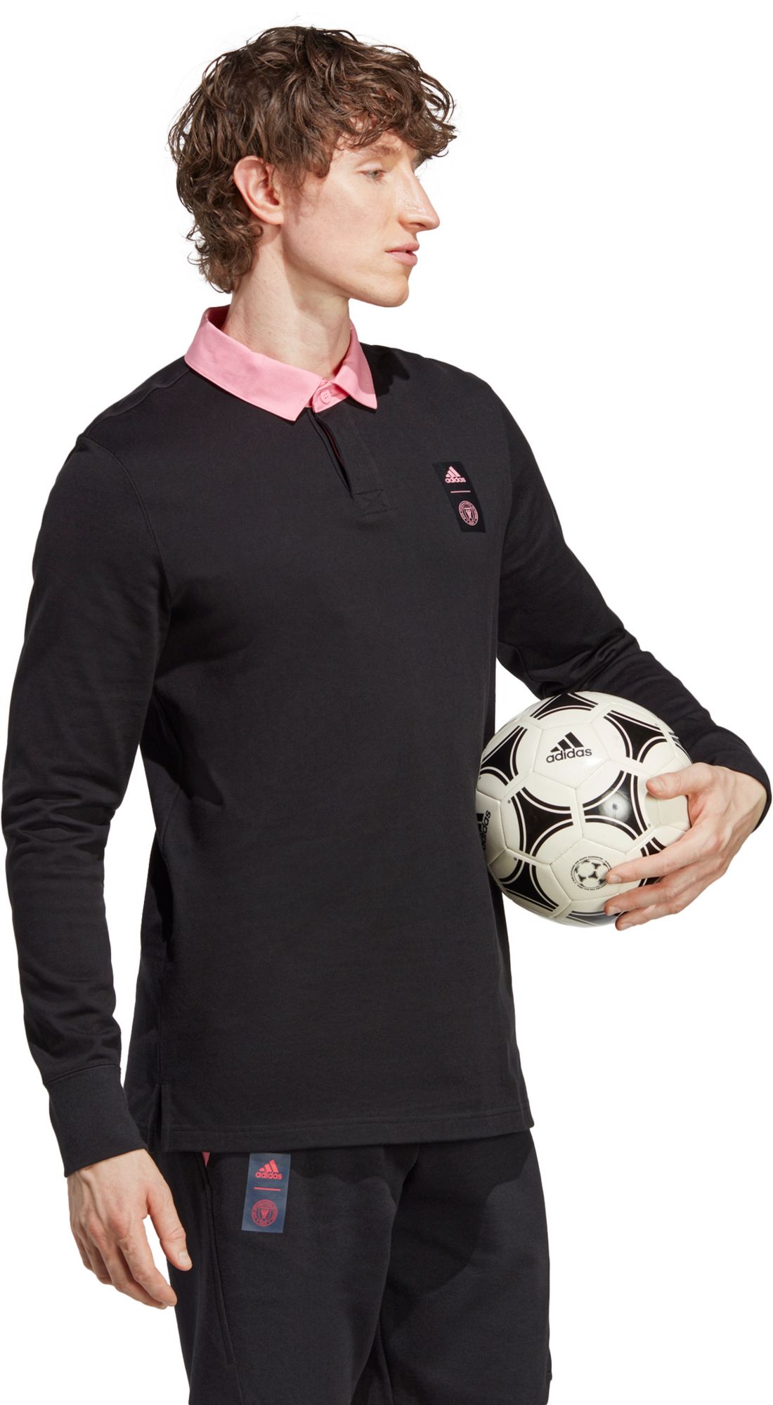 adidas Inter Miami CF '23 Black Travel Polo product image