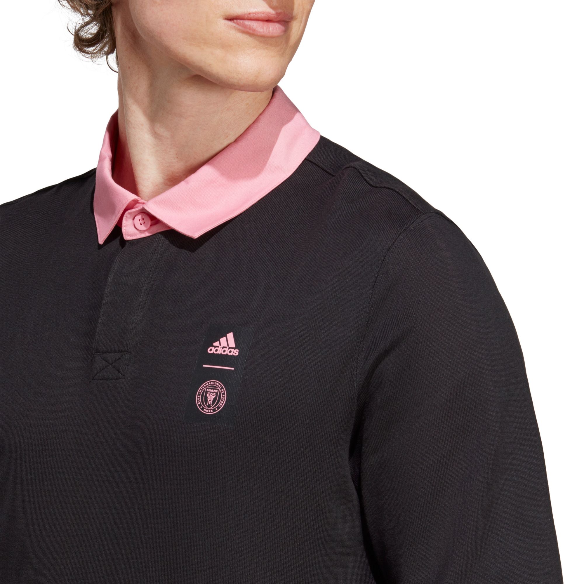 adidas Inter Miami CF '23 Black Travel Polo product image