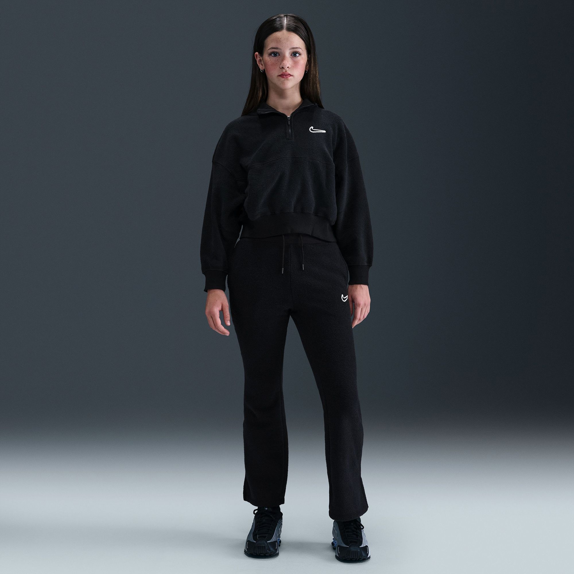 Nike Girls' Sportswear Long Sleeve Fleece Top product image