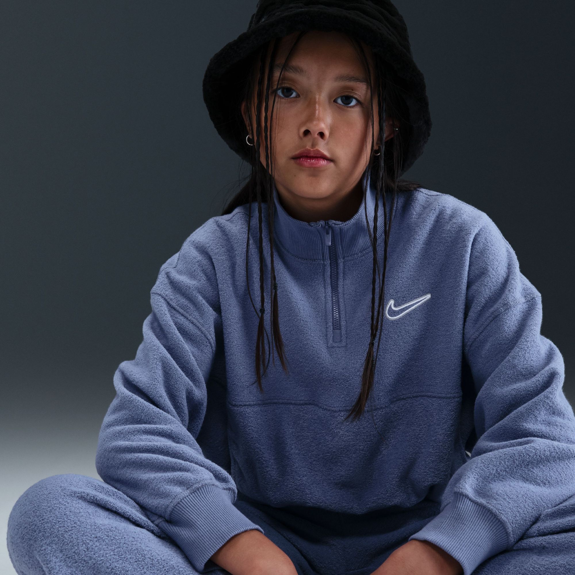 Nike Girls' Sportswear Long Sleeve Fleece Top product image