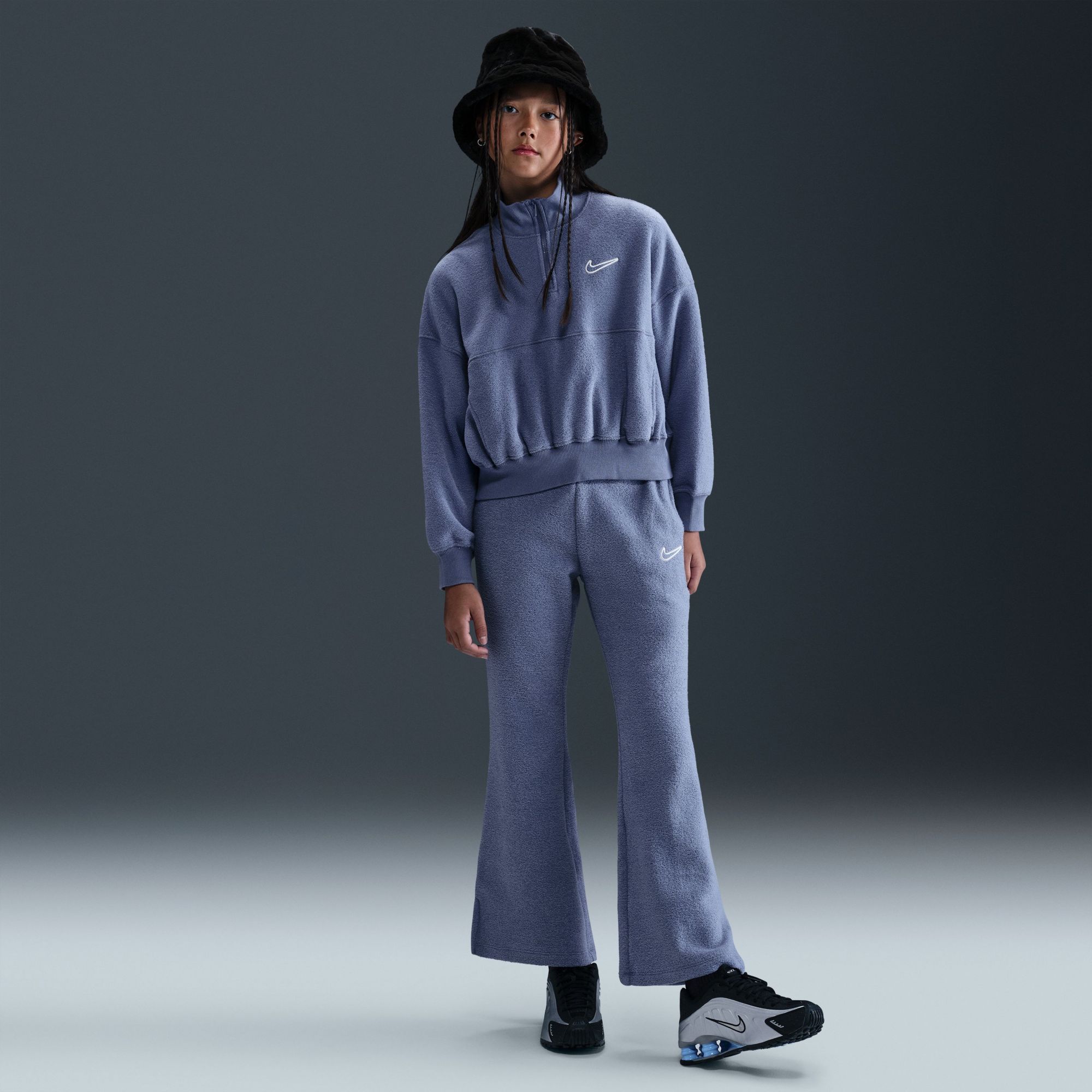 Nike Girls' Sportswear Long Sleeve Fleece Top product image