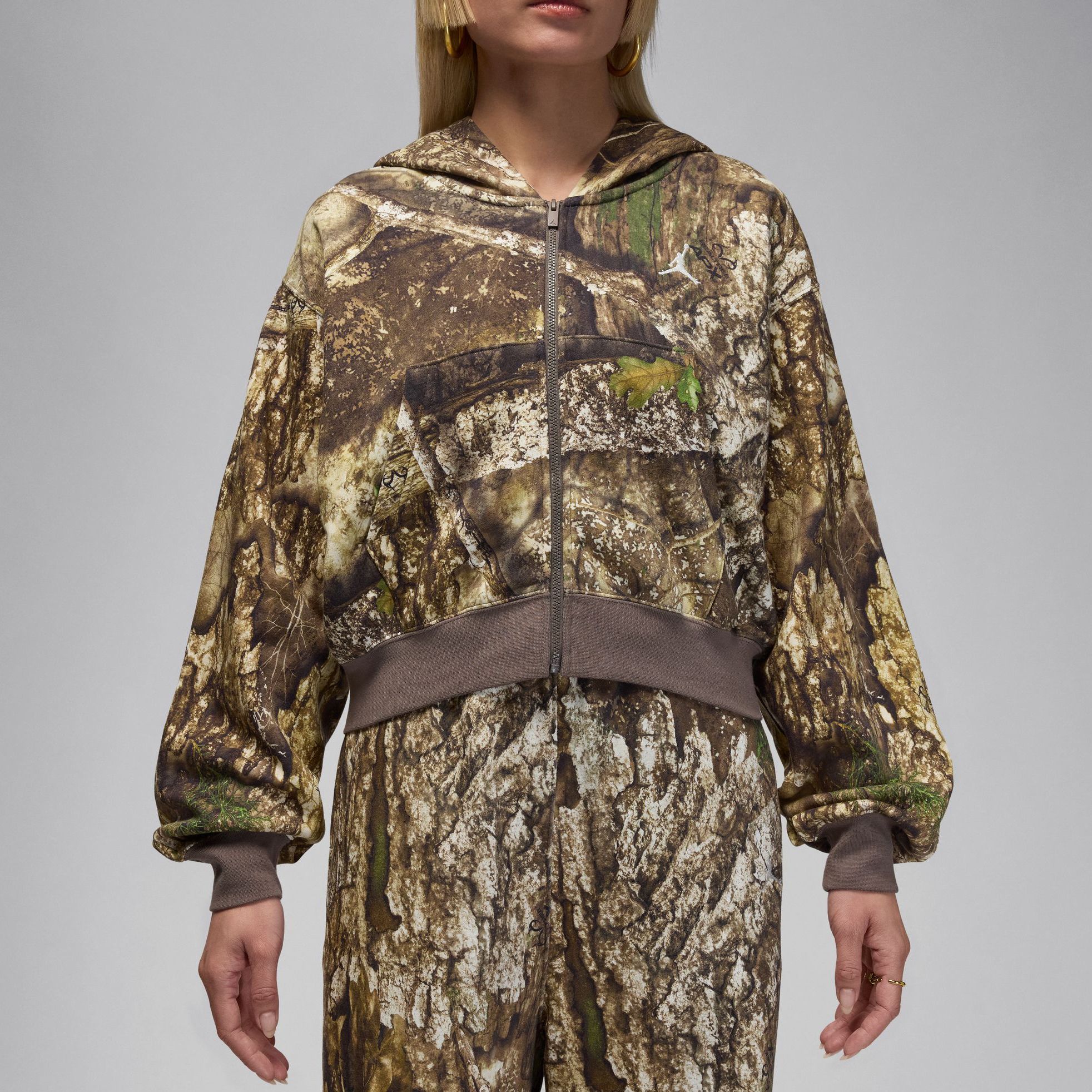 Jordan Women's Brooklyn Fleece Realtree Mod Crop Full-Zip Hoodie product image