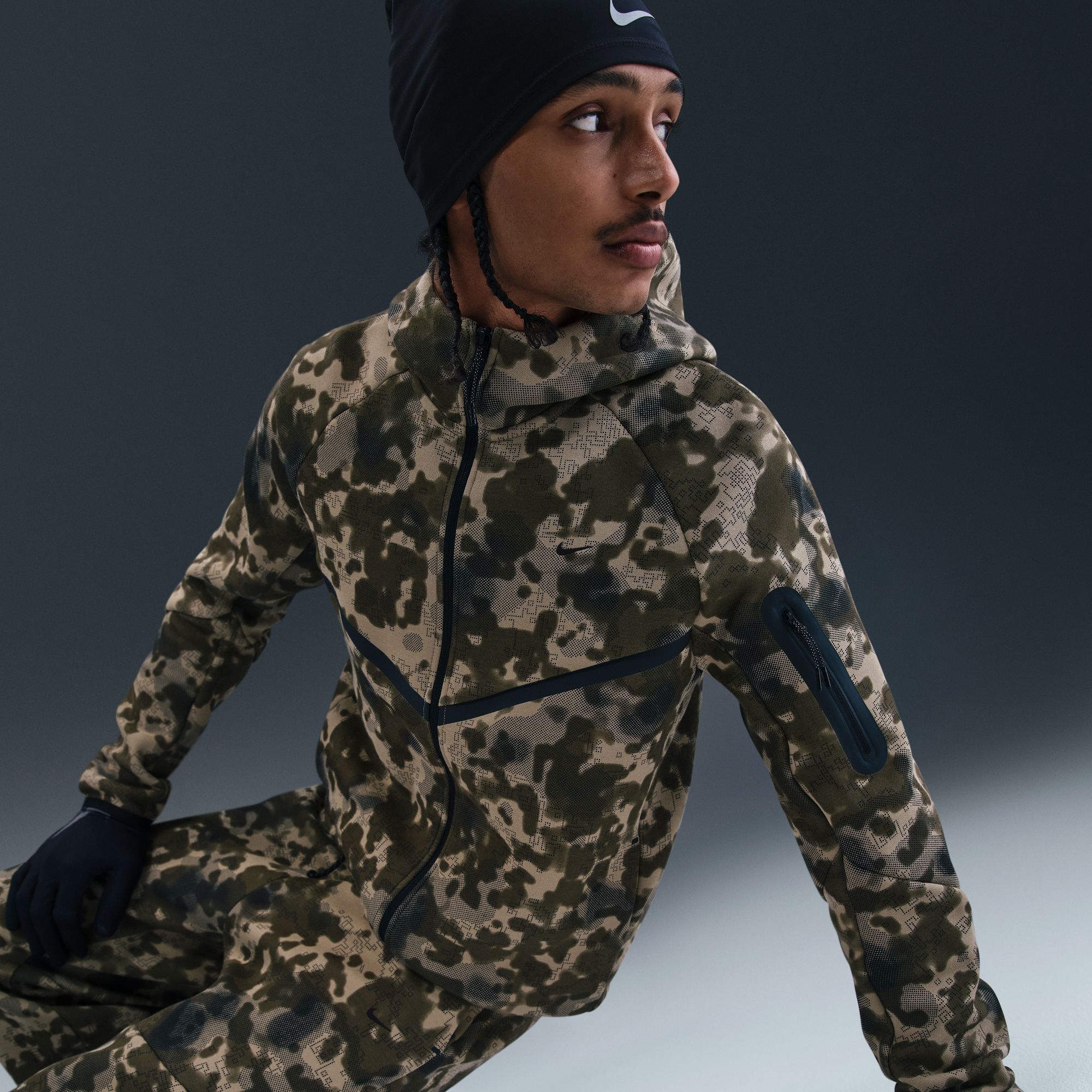 Nike Men's Tech Fleece Full-Zip Camo Windrunner Jacket product image