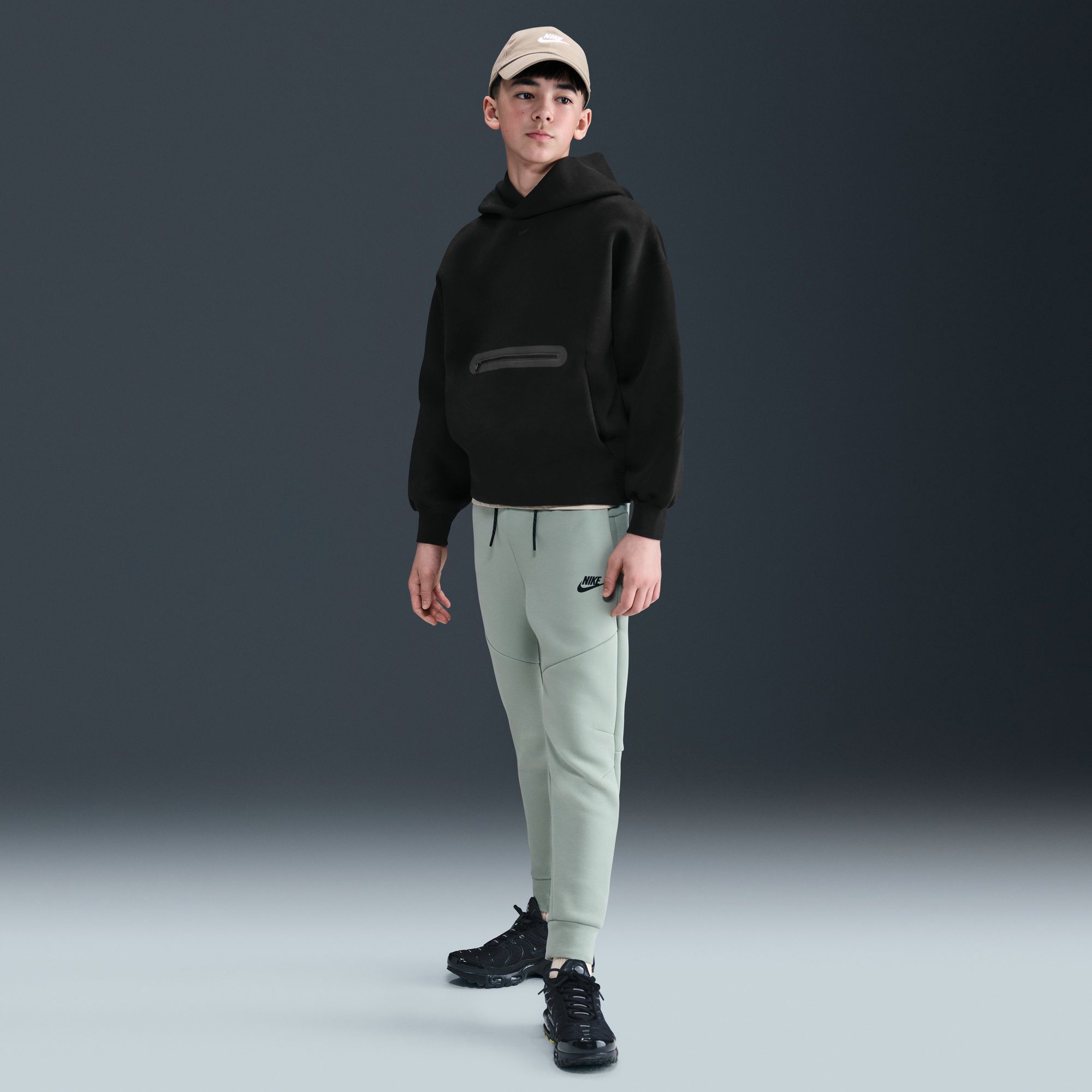 Nike Boys' Sportswear Tech Fleece Oversized Pullover Hoodie product image