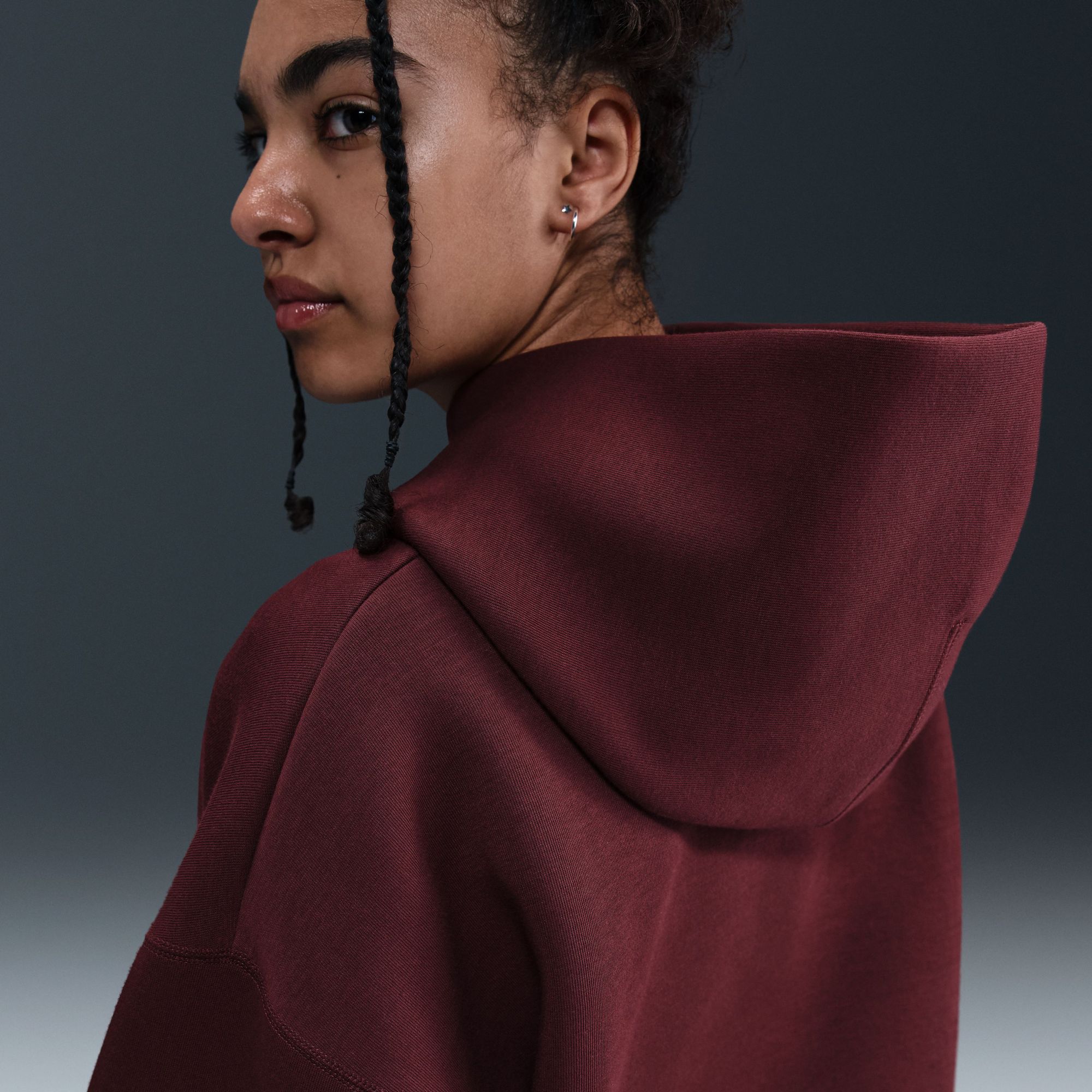 Nike Boys' Sportswear Tech Fleece Oversized Pullover Hoodie product image