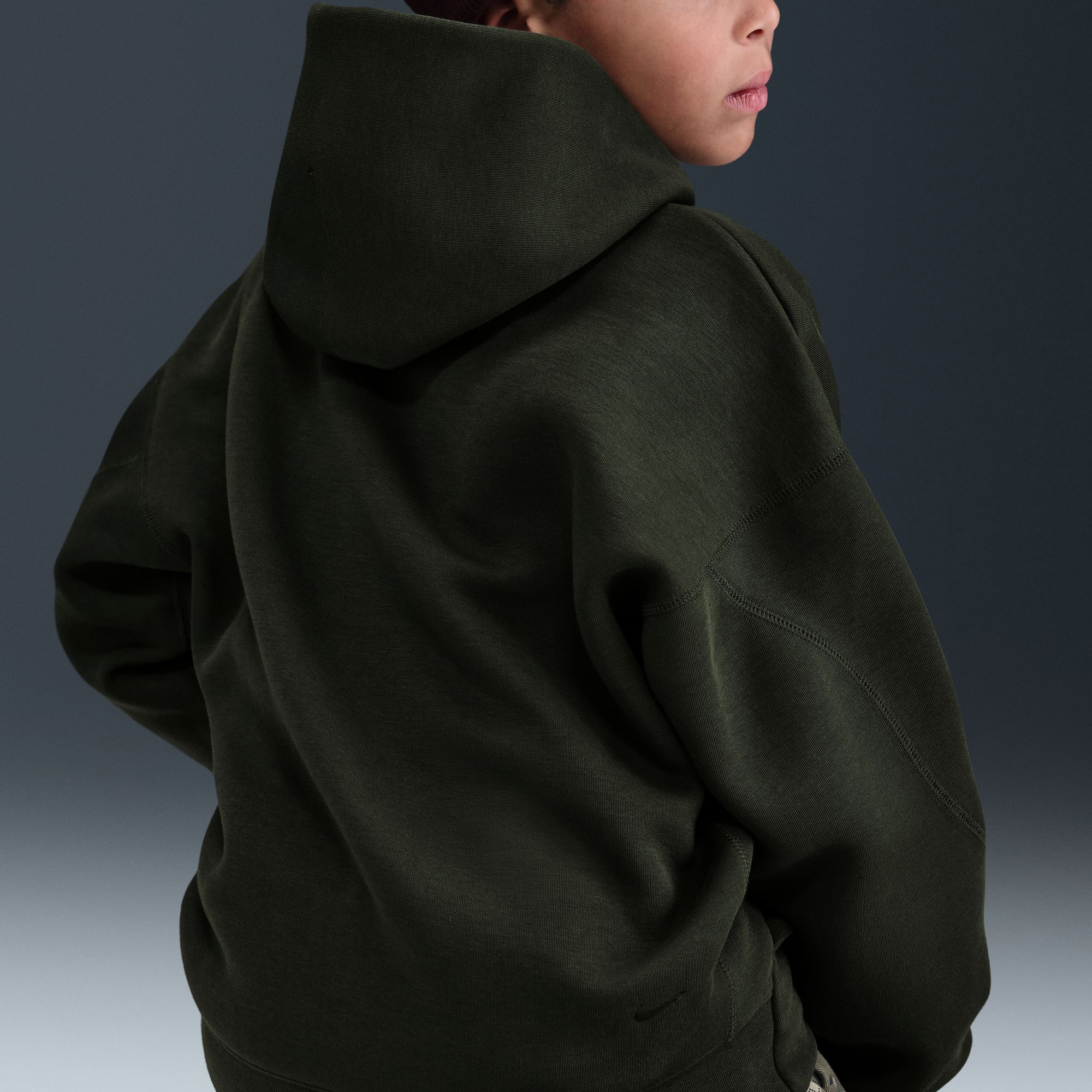 Nike Boys' Sportswear Tech Fleece Oversized Pullover Hoodie product image