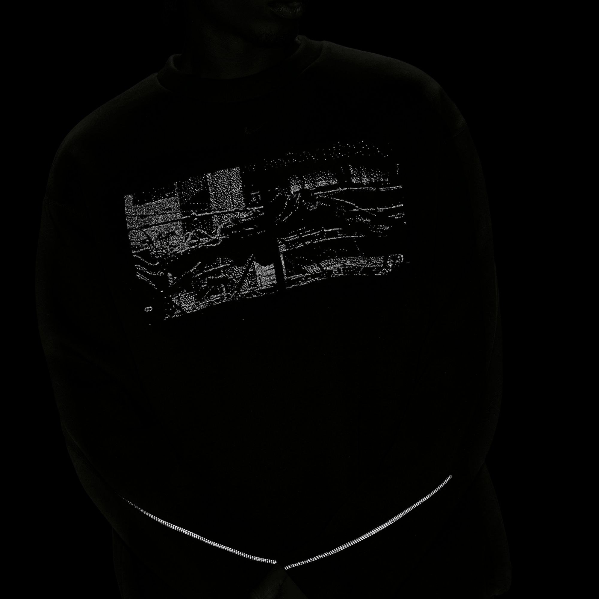 Nike Men's Tech Fleece Oversized Graphic Crewneck Sweatshirt product image