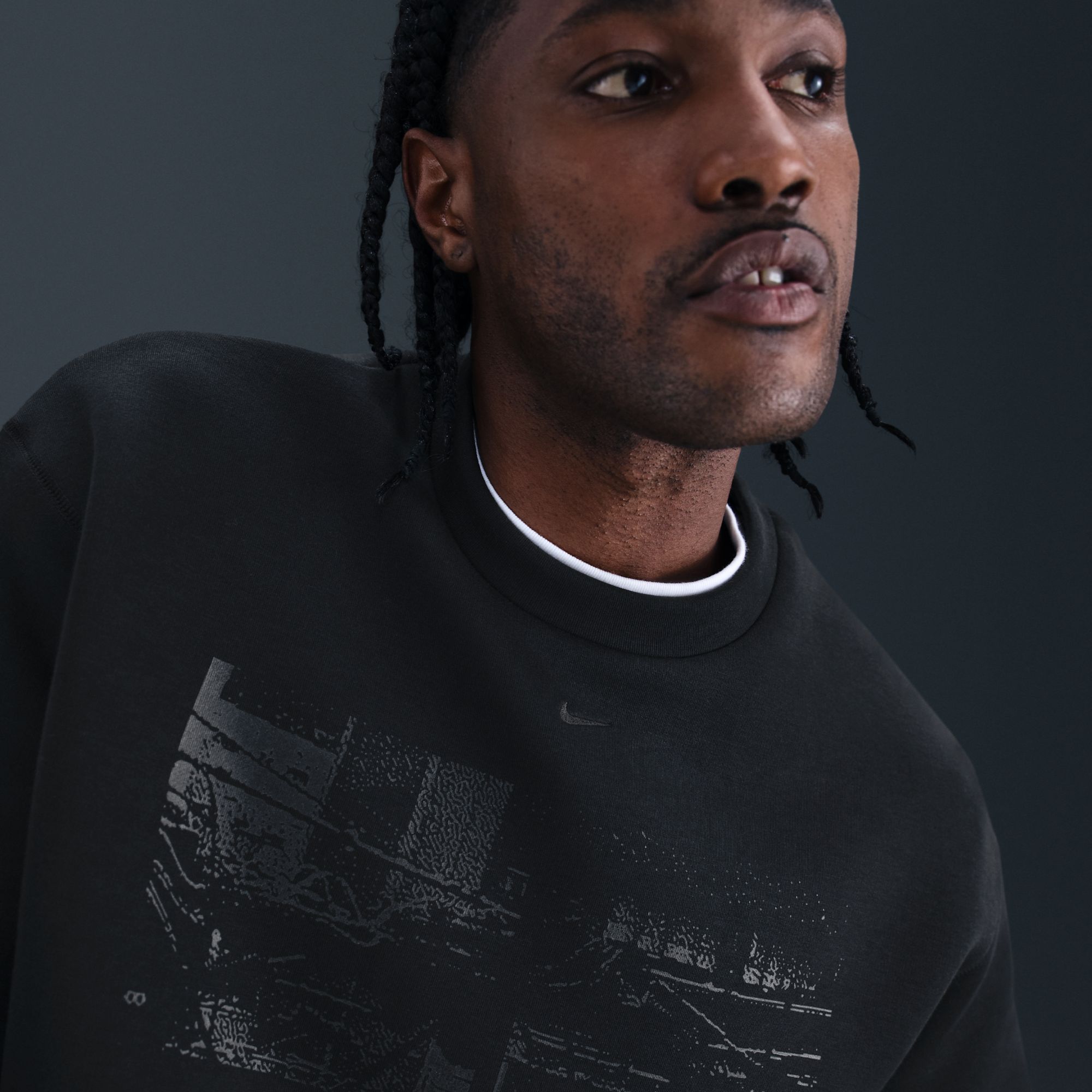 Nike Men's Tech Fleece Oversized Graphic Crewneck Sweatshirt product image