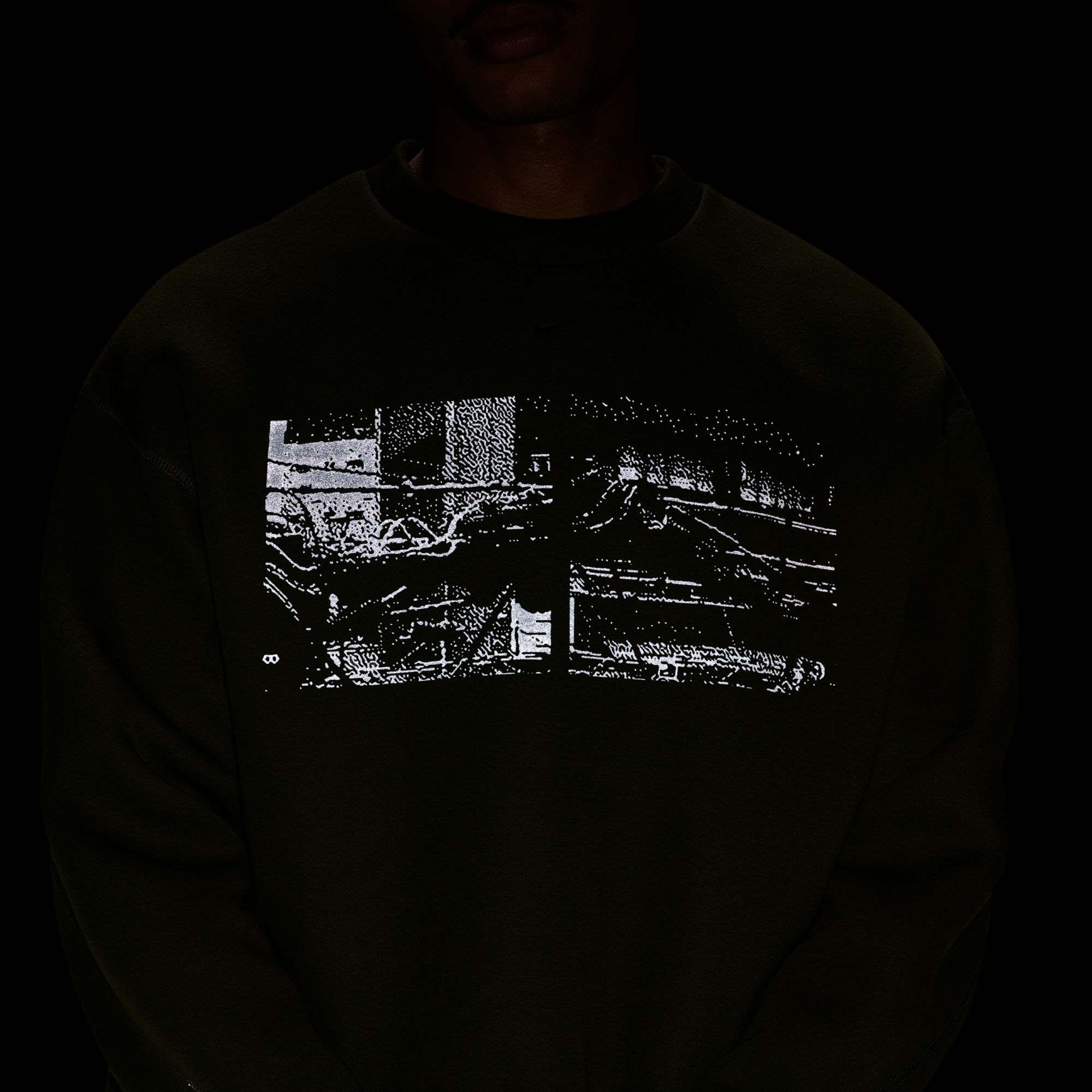 Nike Men's Tech Fleece Oversized Graphic Crewneck Sweatshirt product image