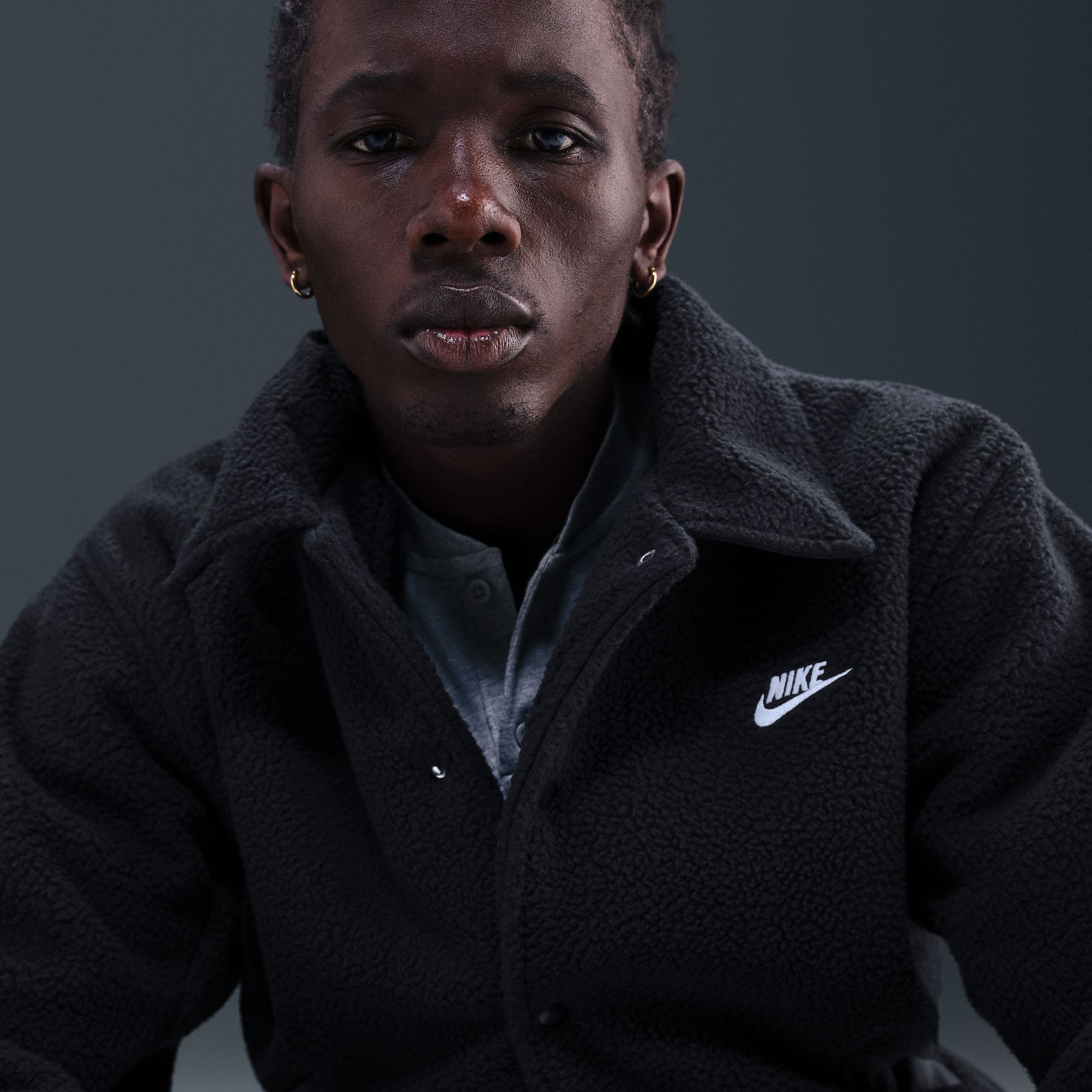 Nike Men's Club Therma-FIT Sherpa Coaches Jacket product image