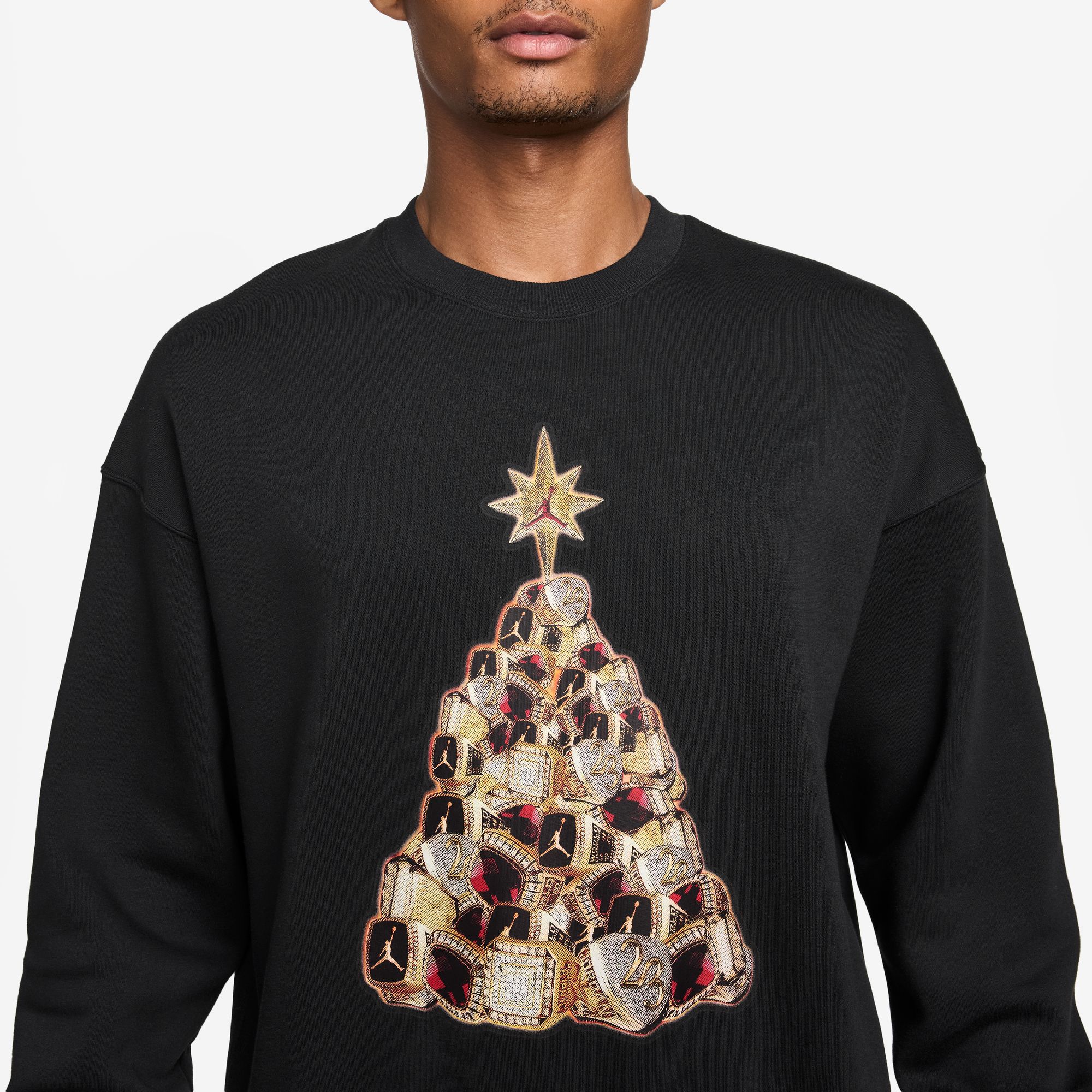 Jordan Men's Holiday Fleece Crewneck Sweatshirt product image