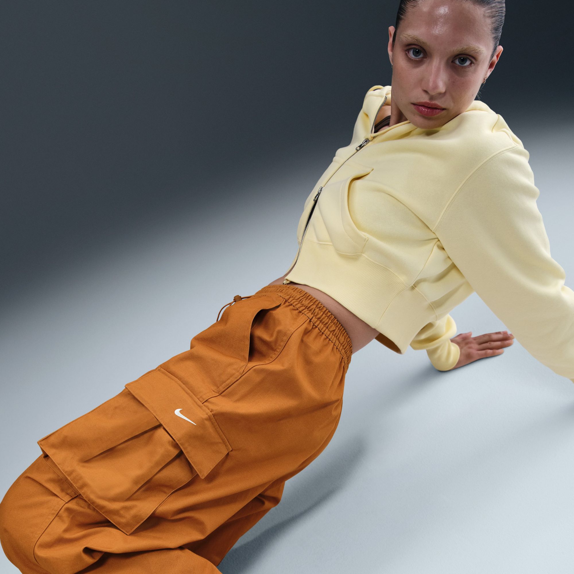 Nike Women's Sportswear Mid-Rise Oversized Woven Cargo Pants product image