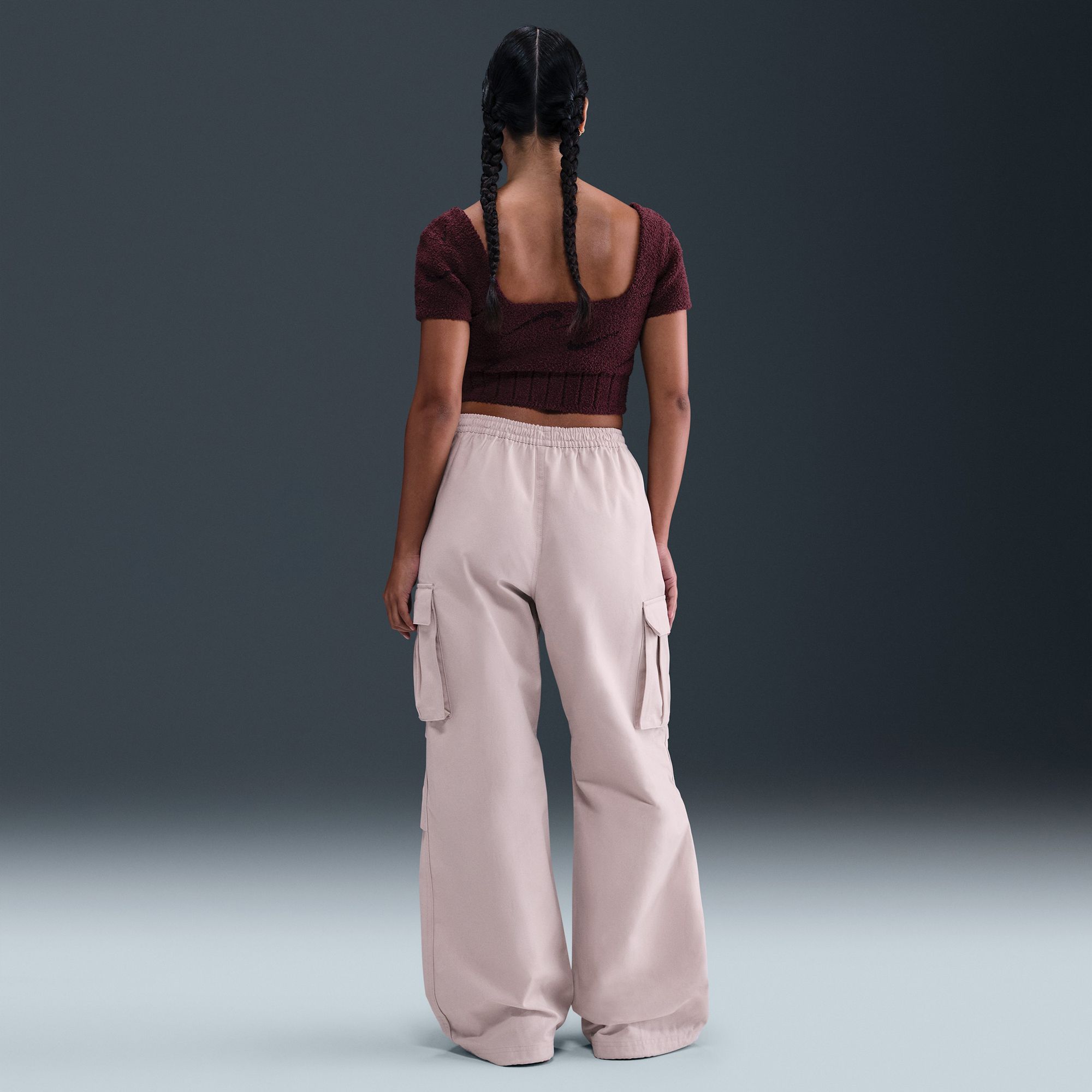 Nike Women's Sportswear Mid-Rise Oversized Woven Cargo Pants product image