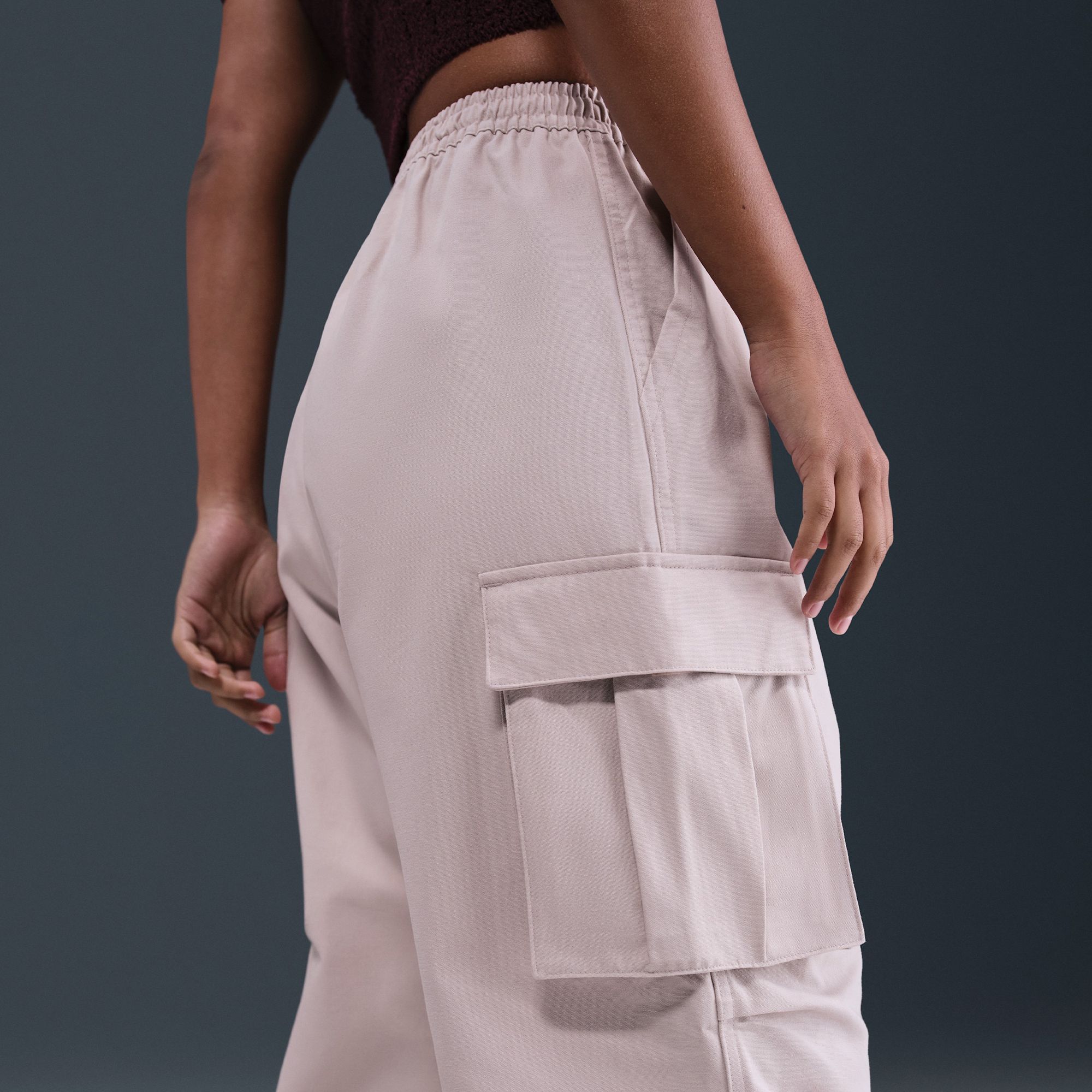 Nike Women's Sportswear Mid-Rise Oversized Woven Cargo Pants product image