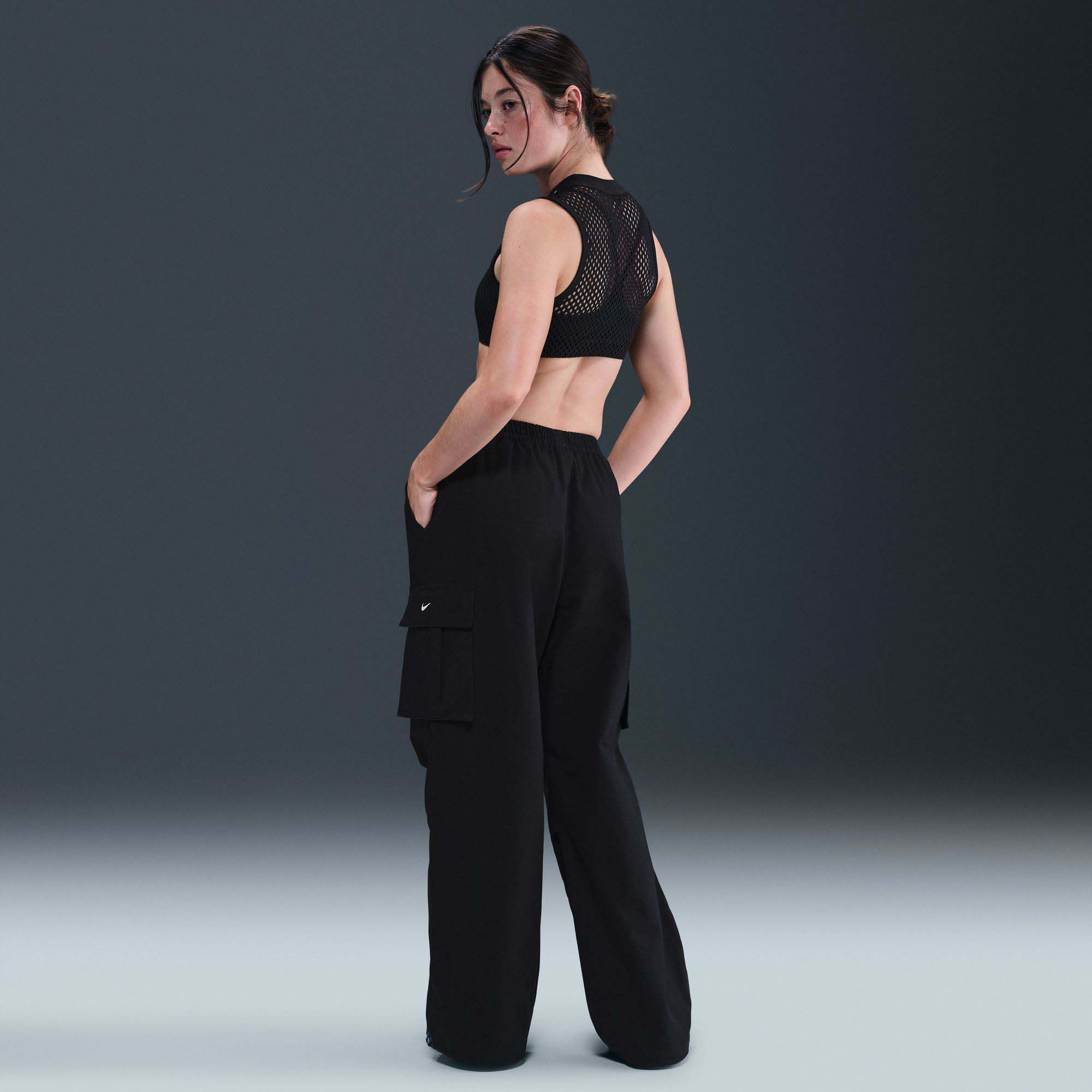 Nike Women's Sportswear Mid-Rise Oversized Woven Cargo Pants product image