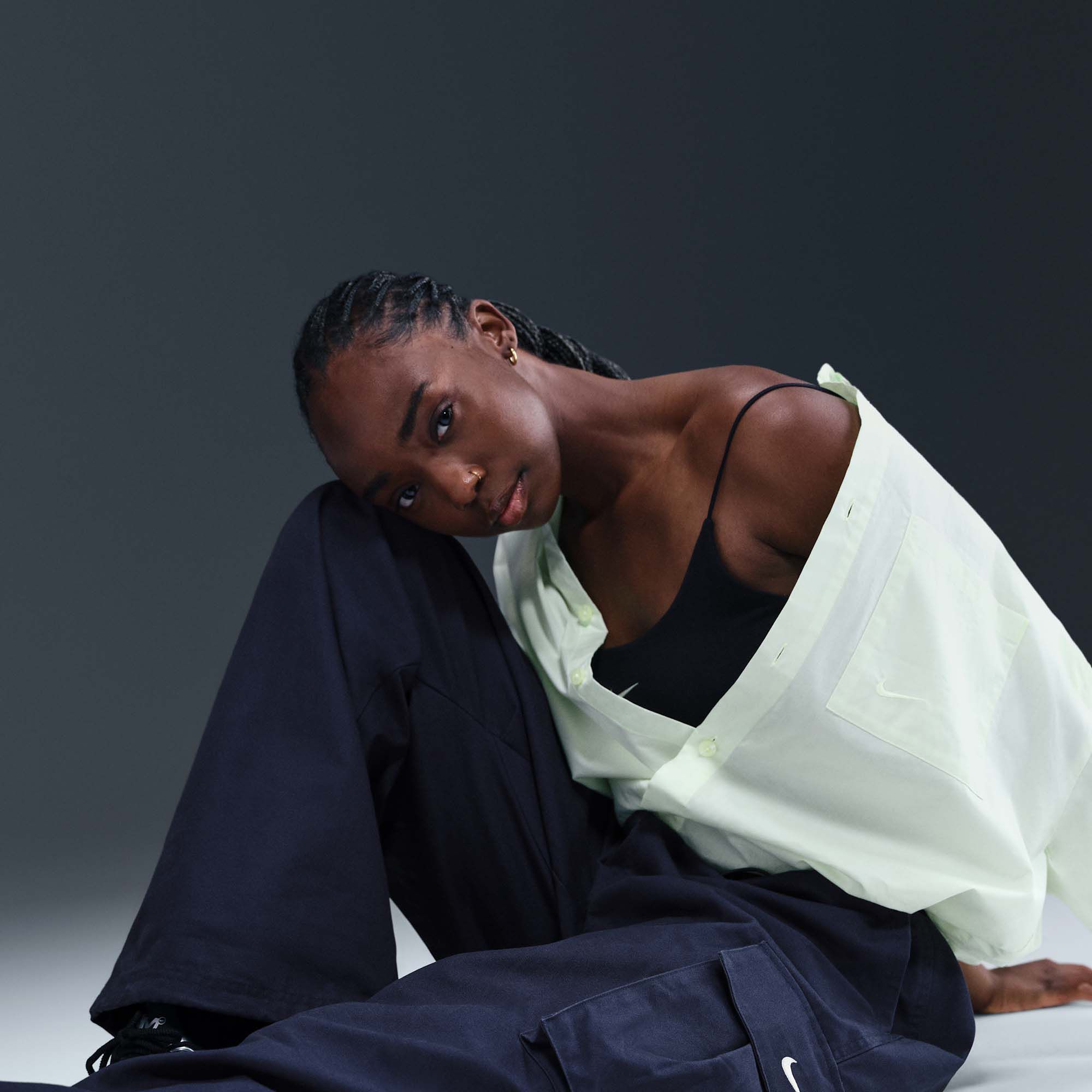 Nike Women's Sportswear Mid-Rise Oversized Woven Cargo Pants product image