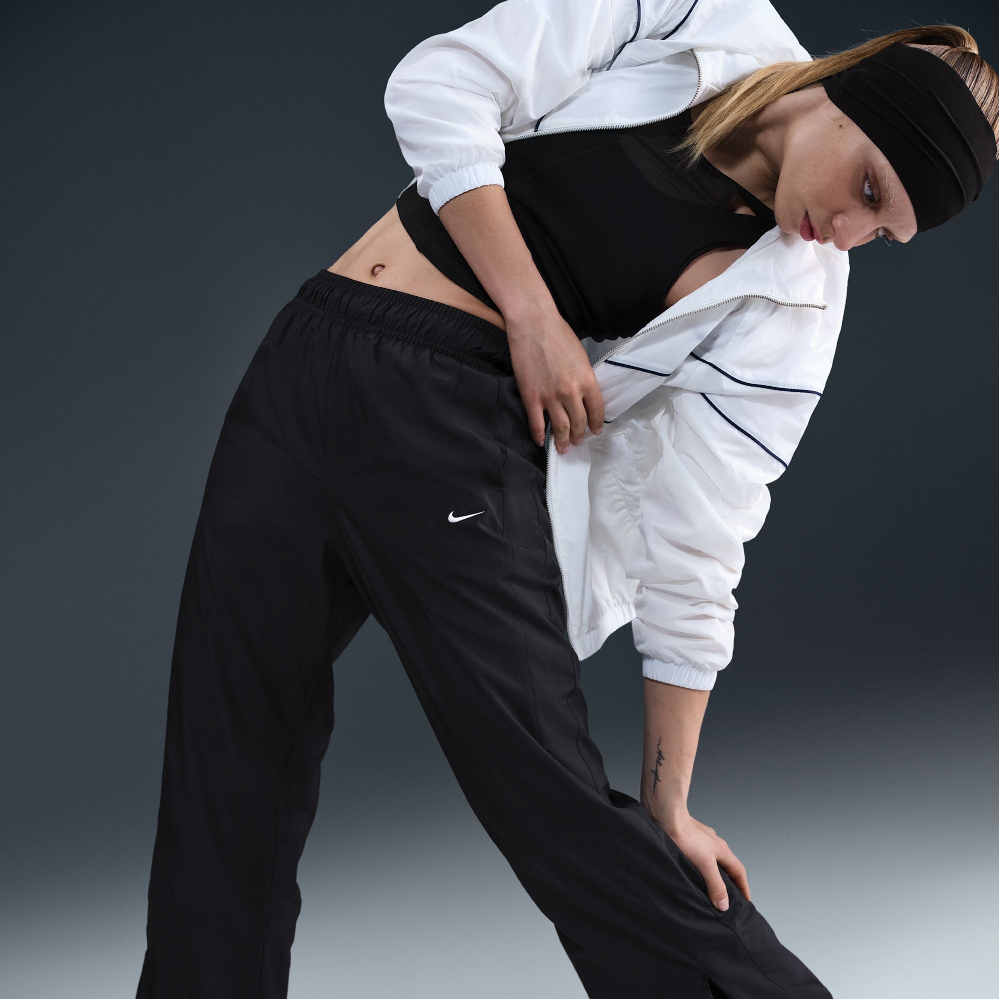 Nike Women's Sportswear Classic Mid-Rise Open-Hem Pants product image