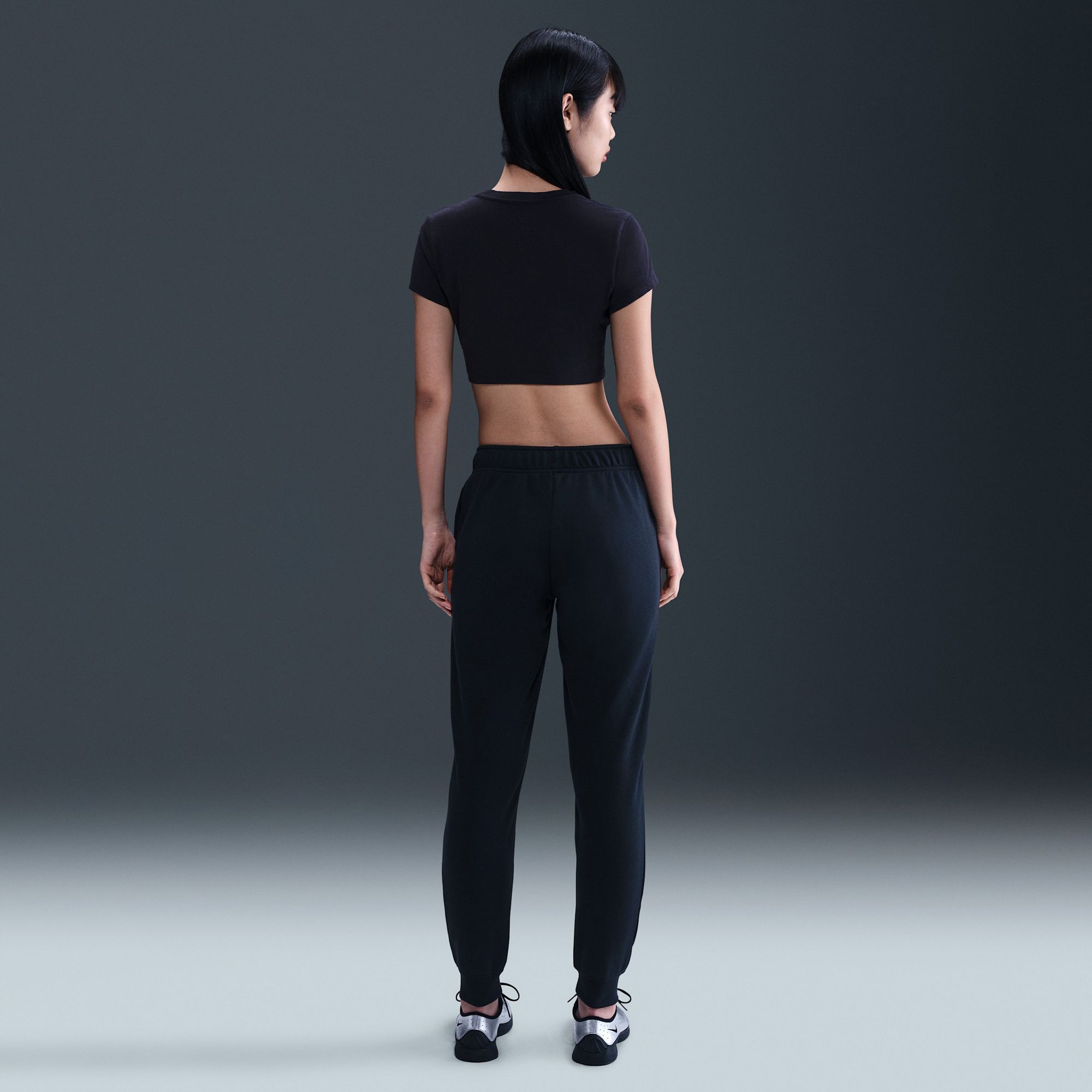 Nike Women's Sportswear Club Fleece Mid-Rise Graphic Pants product image